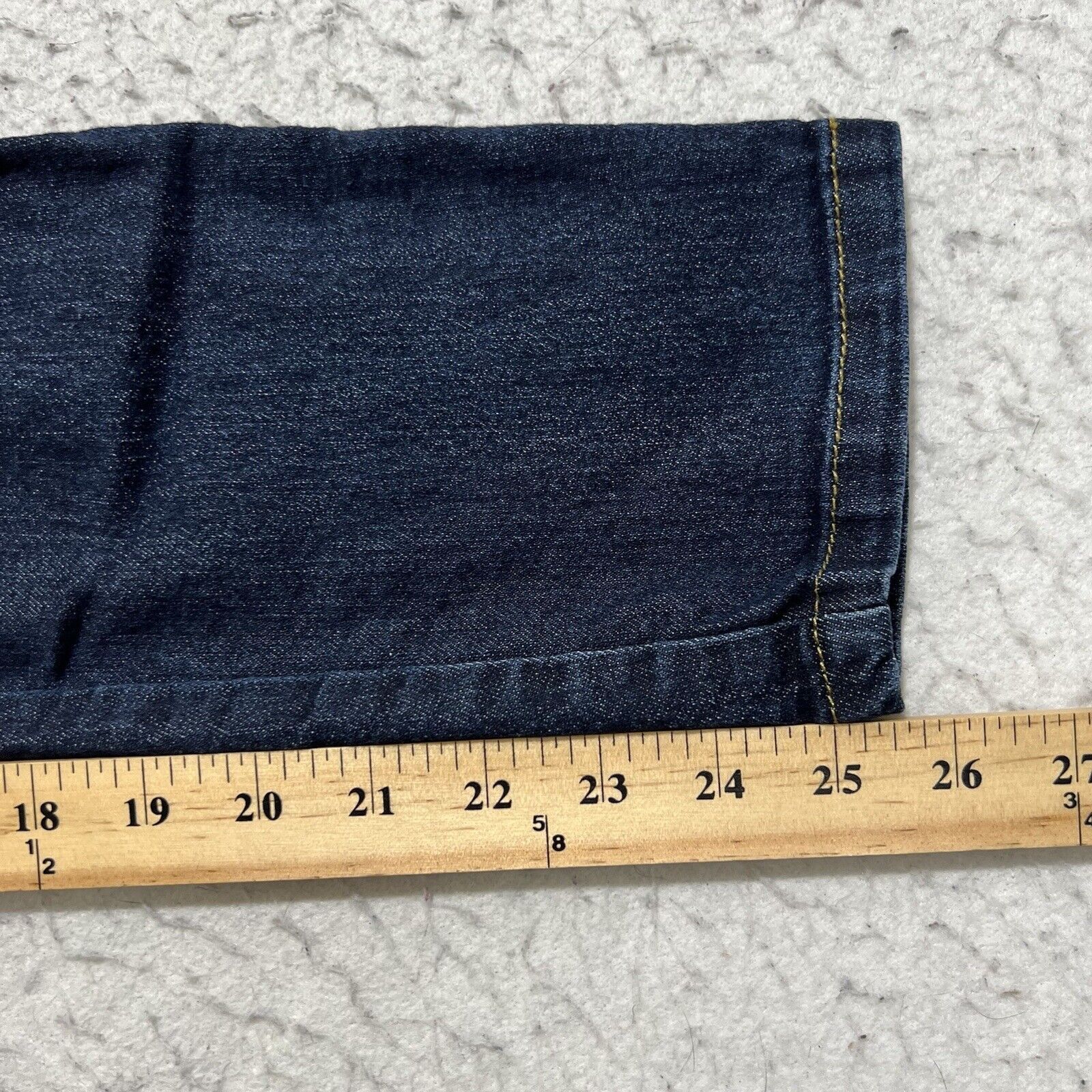 Other ModCloth Denim Straight Ankle Button Fly Navy Jeans 25x25 Size 27" / US 4 / IT 40 - 11 Thumbnail