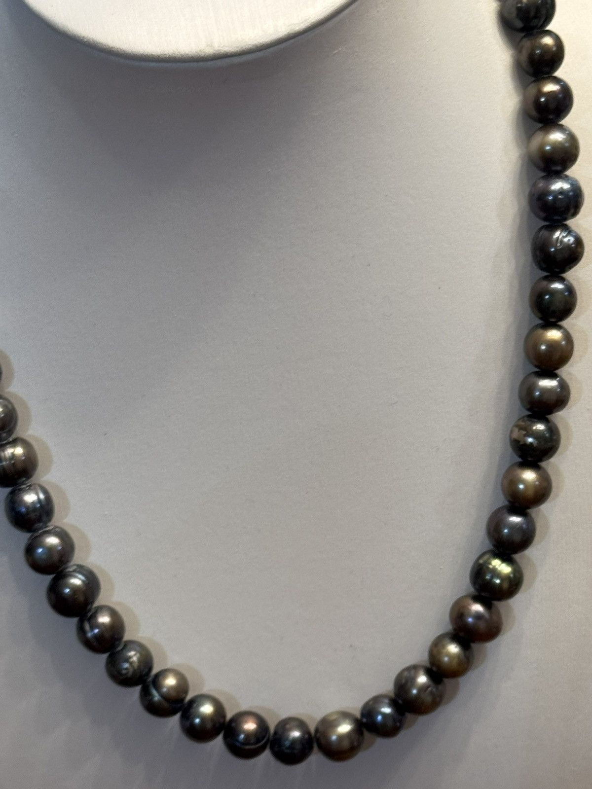 Jewelry Baroque Black Tahitian Natural Pearl Strand Necklace Size 30 - 9 Thumbnail