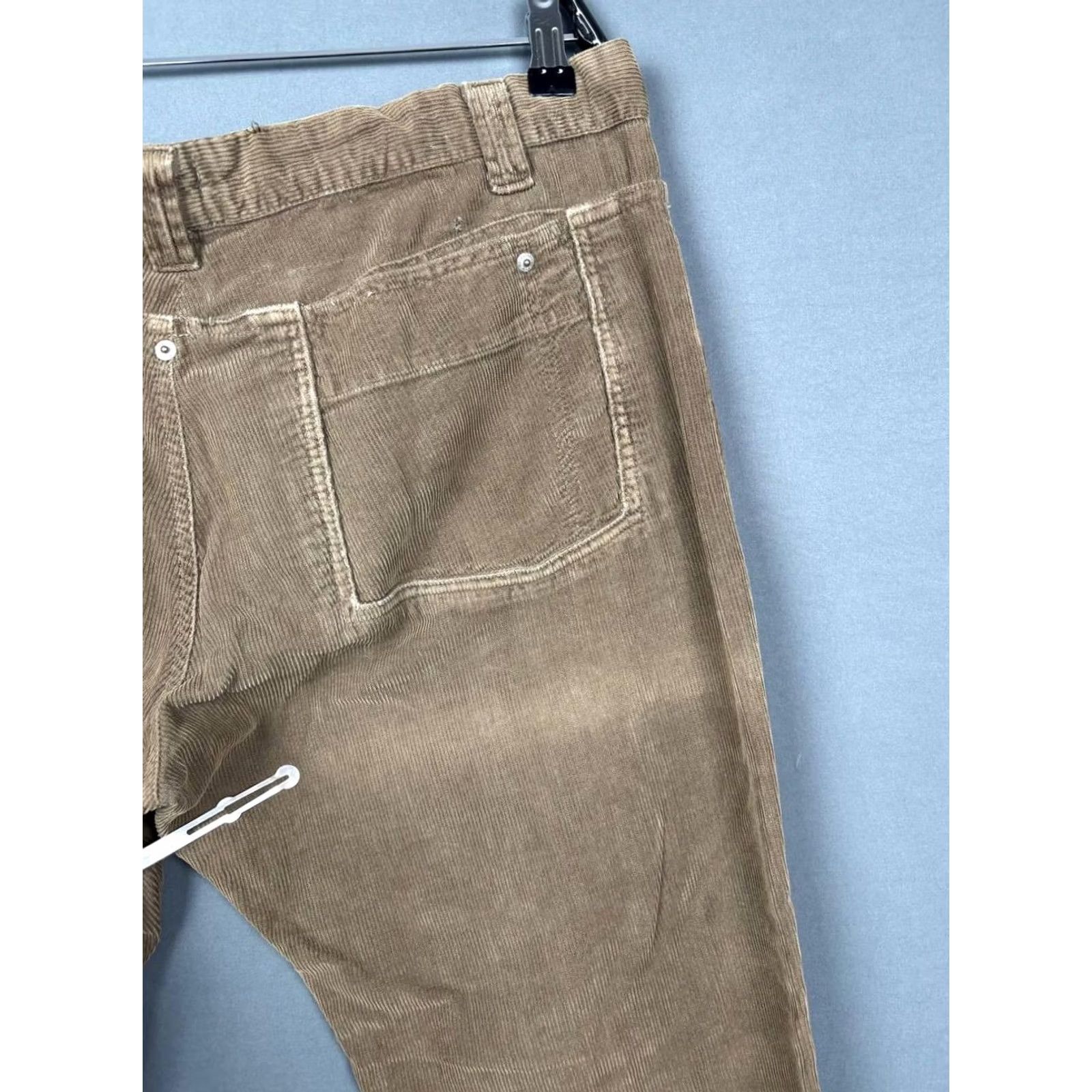 Dolce & Gabbana Dolce&Gabbana Mens Casual Pants Brown Cotton Corduroy Straight Leg Size 54 Regular Front Flat Size US 38 / EU 54 - 6 Thumbnail