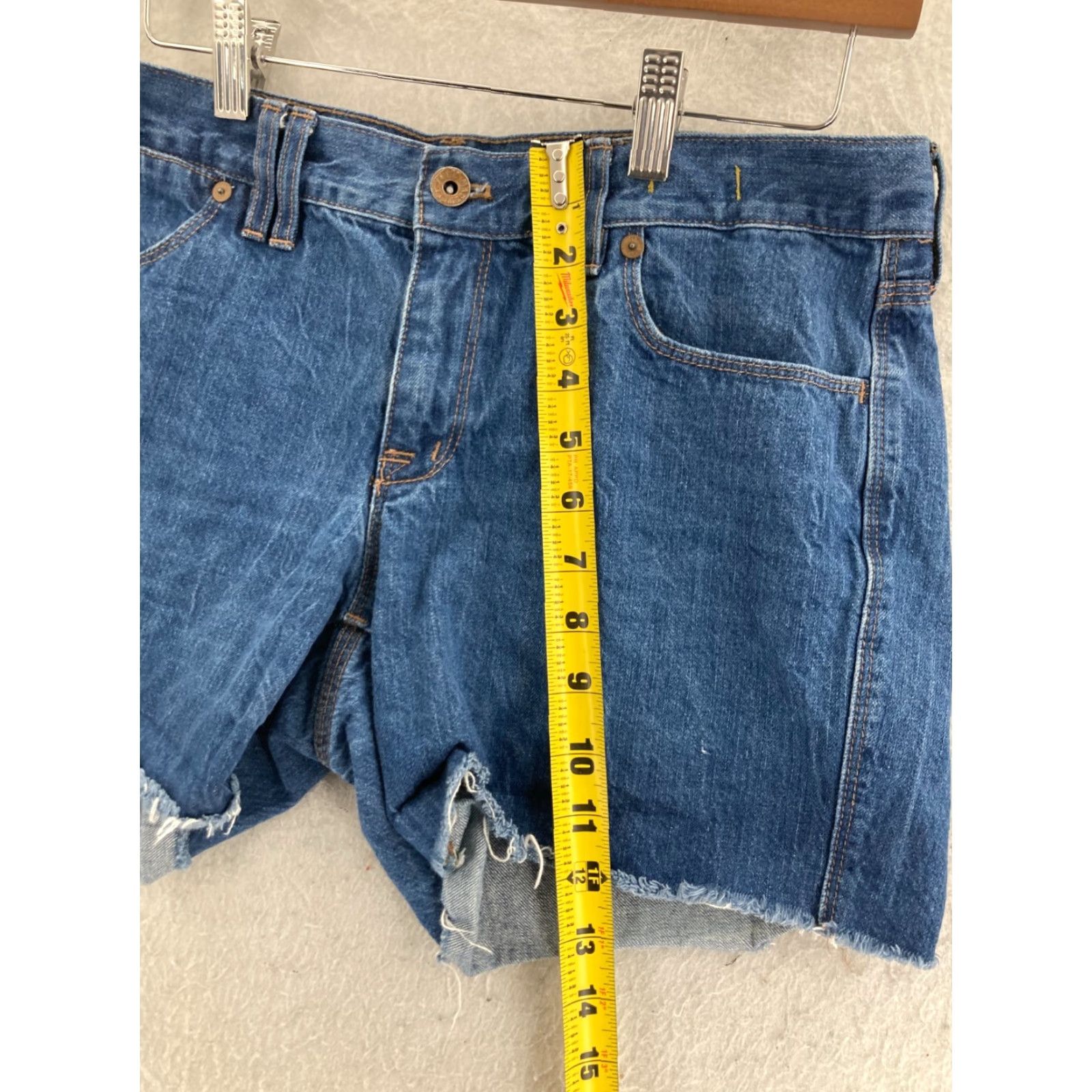 Madewell Madewell Shorts Womens 29 Relaxed Denim Cut-Off Light Blue 5-Pocket Stretch Summer Casual Womens Size 29" - 3 Thumbnail