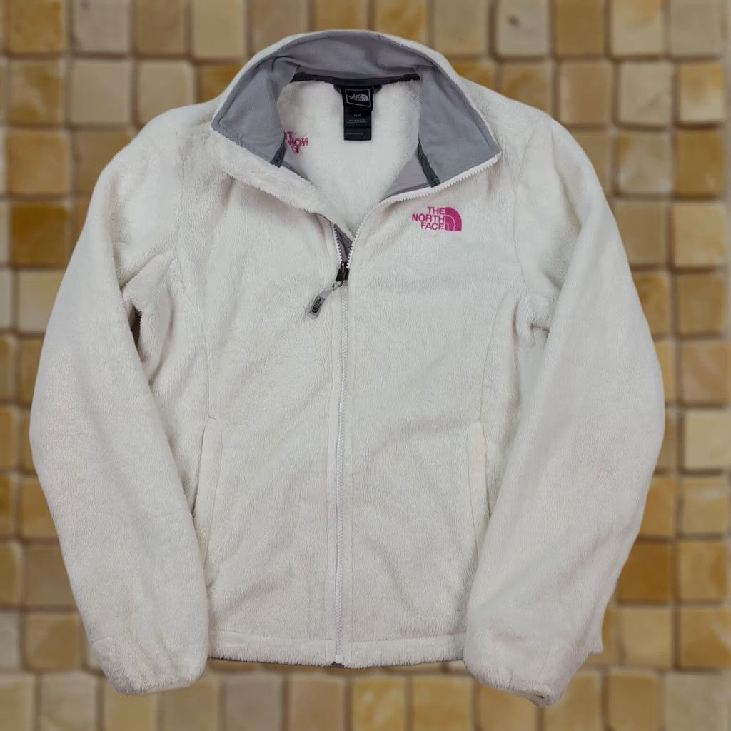 The North Face VINTAGE The North Face White Fleece Women's M Zip Up Retro Pile Windbreaker Jacket Size M / US 6-8 / IT 42-44 - 1 Thumbnail