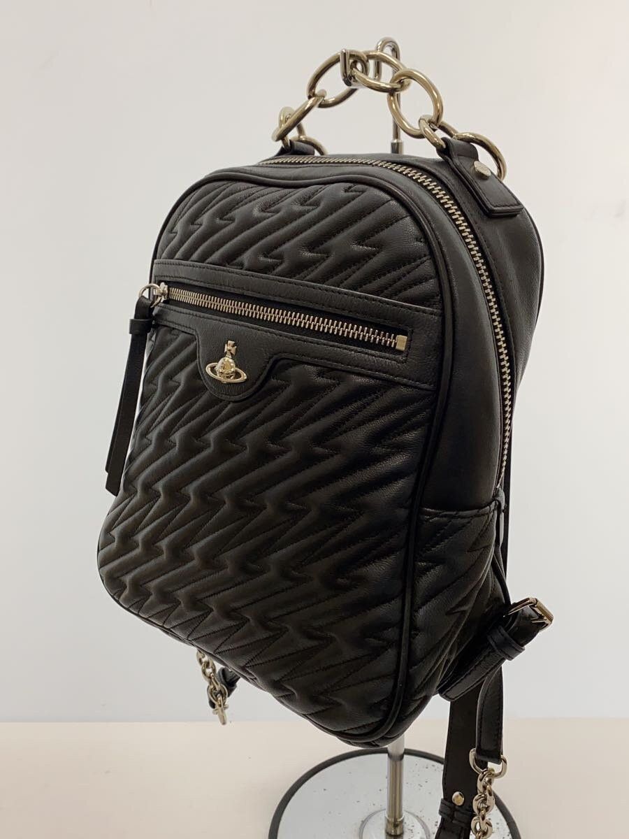 Vivienne Westwood Lightning Stitch Orb Chain Leather Backpack Size ONE SIZE - 2 Thumbnail