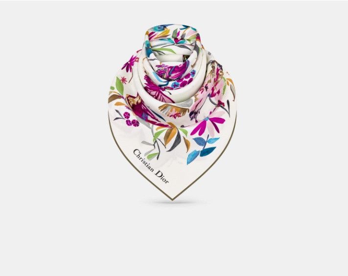Dior o1w1db10425 41FAN090 Size: OS / Square Scarf in Multicolor Size ONE SIZE - 3 Thumbnail