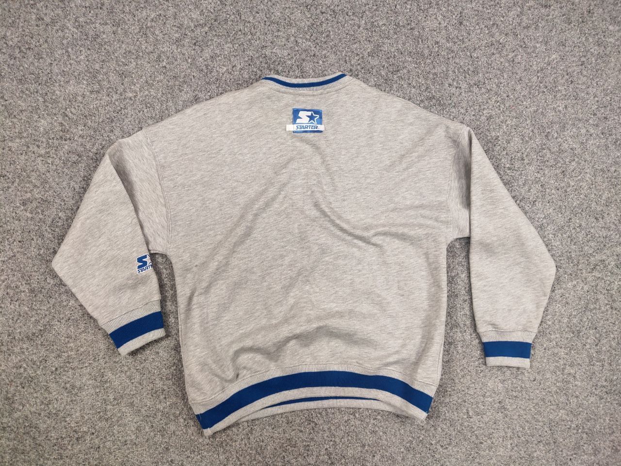 Starter Vintage Starter Blue embroidered Logo Crew Chek Sweatshirt Size US S / EU 44-46 / 1 - 16 Thumbnail