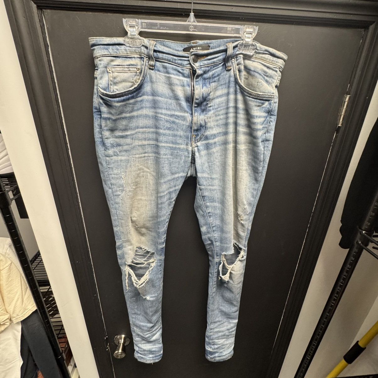 Amiri AMIRI Broken Jeans Clay Indigo Size US 34 / EU 50 - 1 Thumbnail