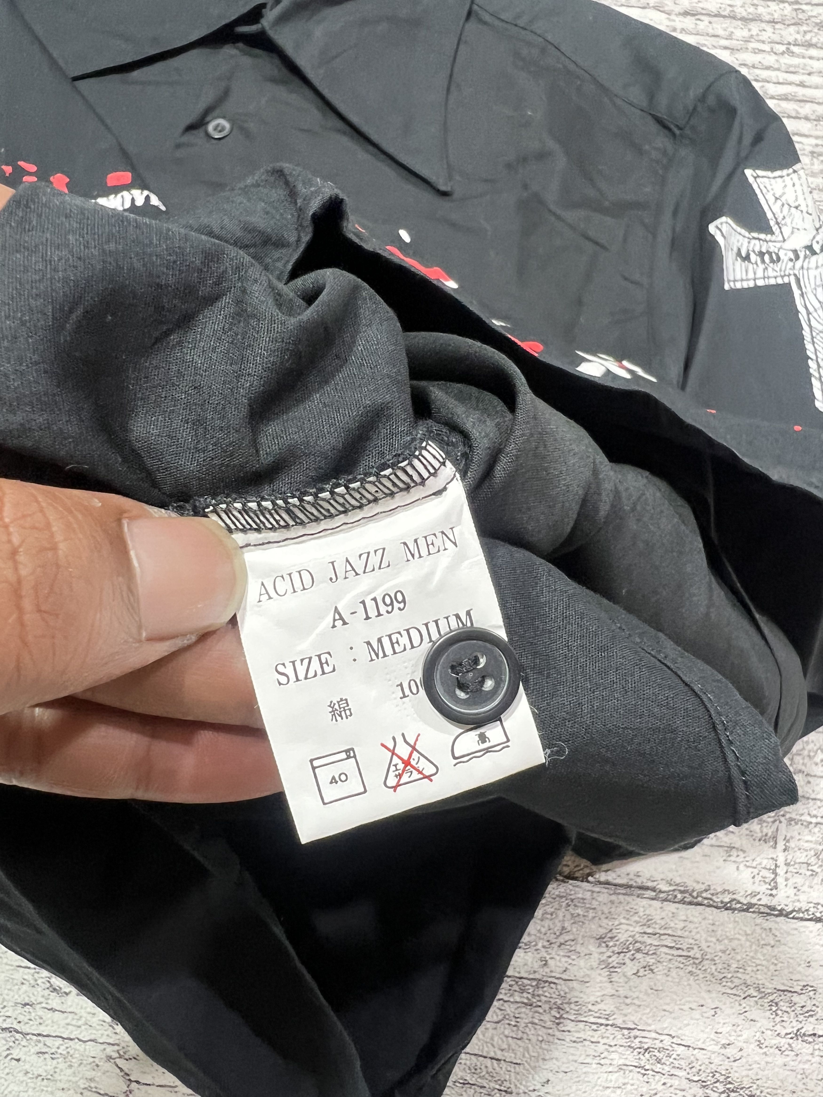 Japanese Brand 2000s Hysteric Poem Cross Shirt y2k lgb ifsixwasnine Size US M / EU 48-50 / 2 - 7 Thumbnail