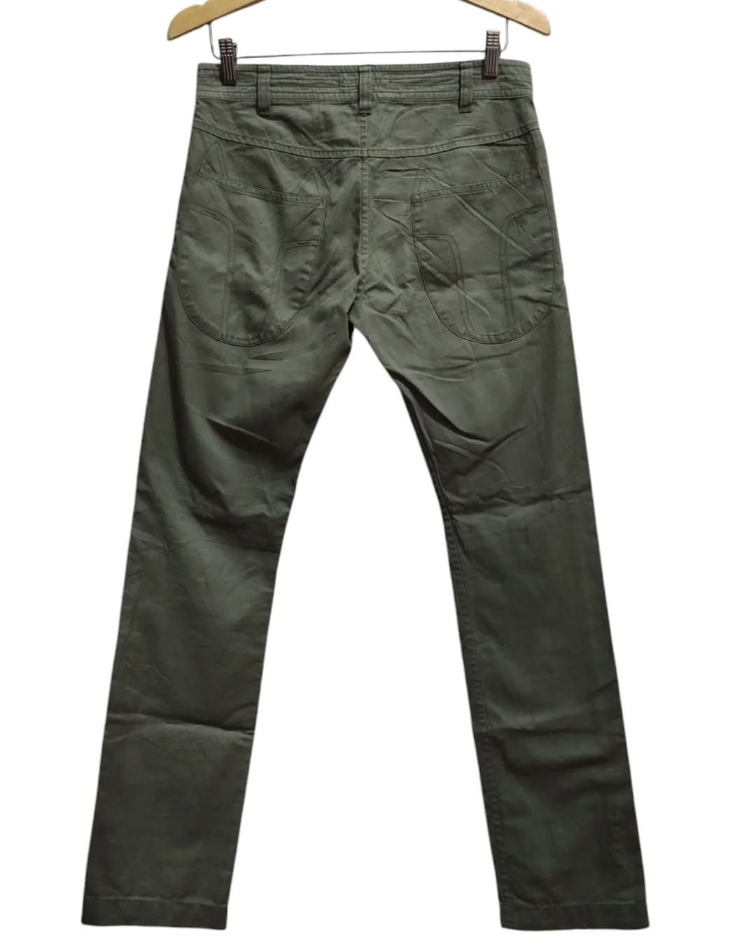 Issey Miyake Tsumori Chisato Green Utility Pants Curved Pockets Pants Size 30" / US 8 / IT 44 - 2 Thumbnail