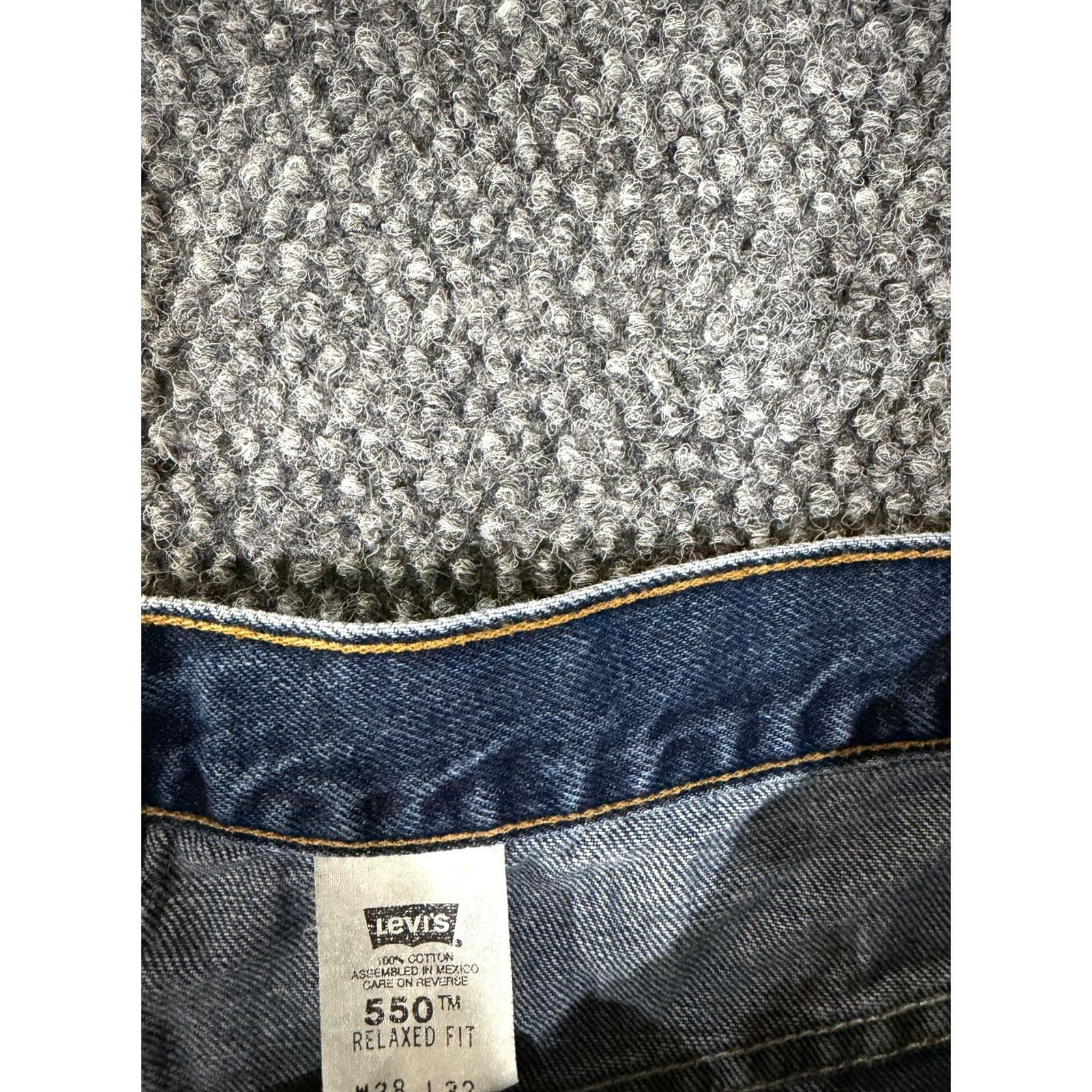 Levi's Levi's 550 Jeans Men 38x32 Blue Relaxed Fit Denim Straight Leg Casual Shirt? Size US 38 / EU 54 - 3 Thumbnail