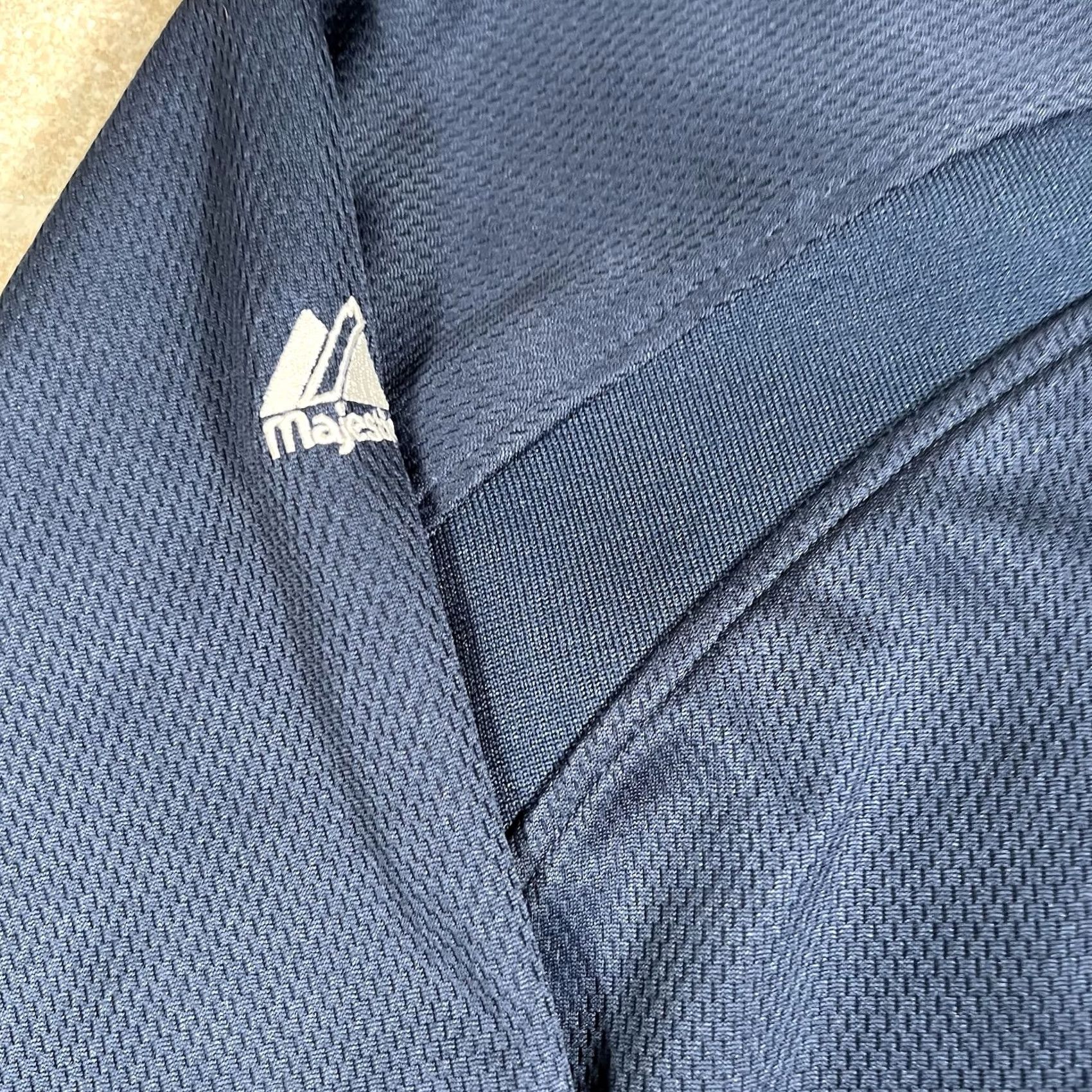 Vintage VINTAGE Majestic New York Yankees Sweatshirt Pullover Men 2XL Fleece Blue Golf Size US XXL / EU 58 / 5 - 5 Thumbnail