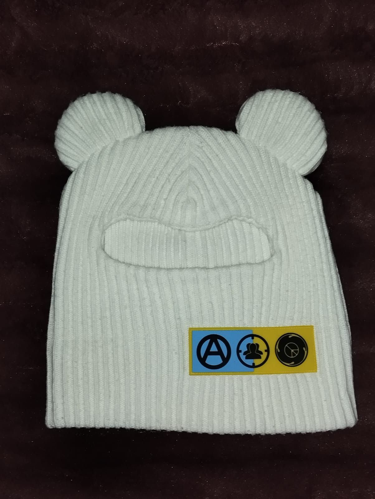 image of Stillz X Jose Wong Beanie/mask in White, Men's