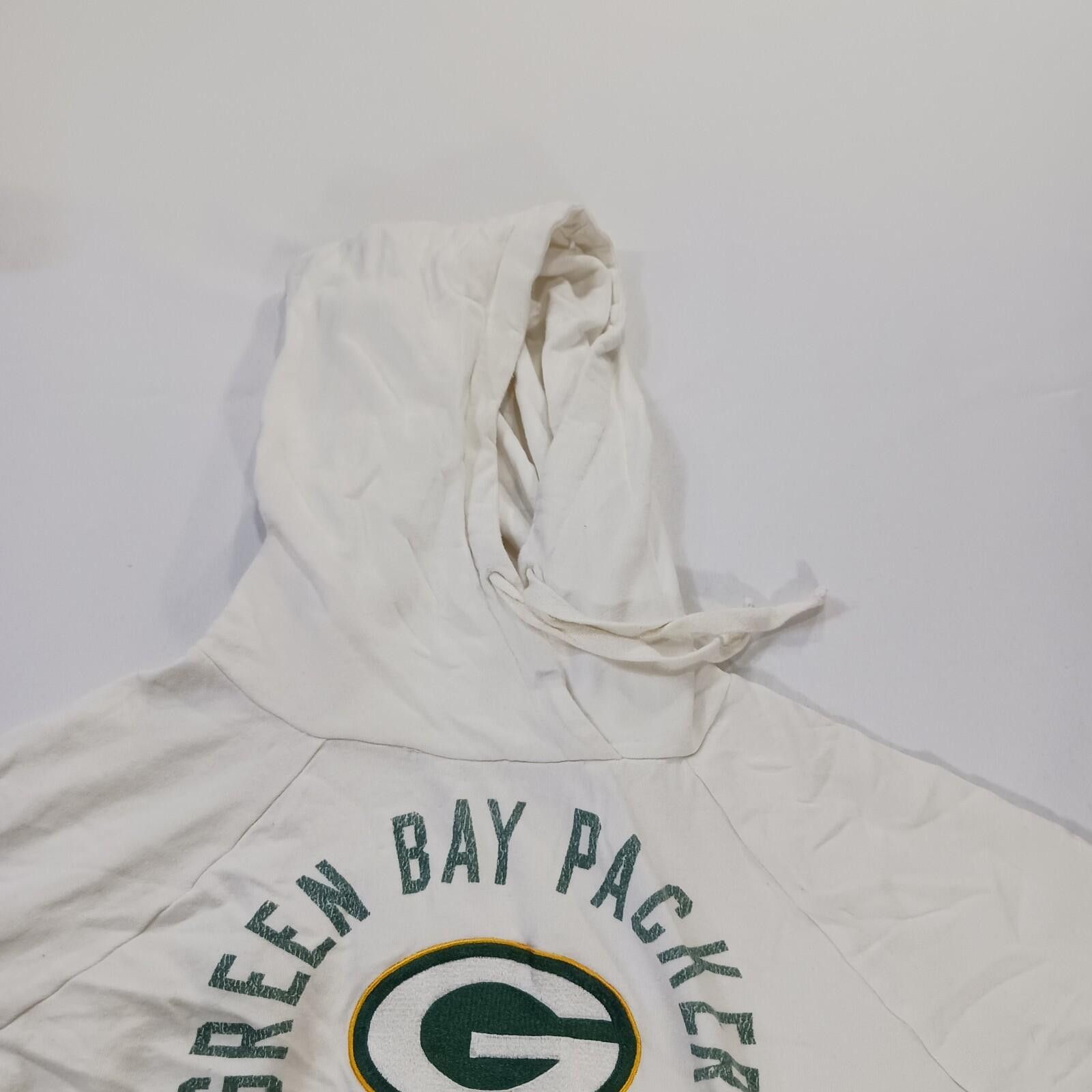 Darn Tough Green Bay Packers Vintage Women M White Hoodie Sweatshirt Size M / US 6-8 / IT 42-44 - 11 Thumbnail