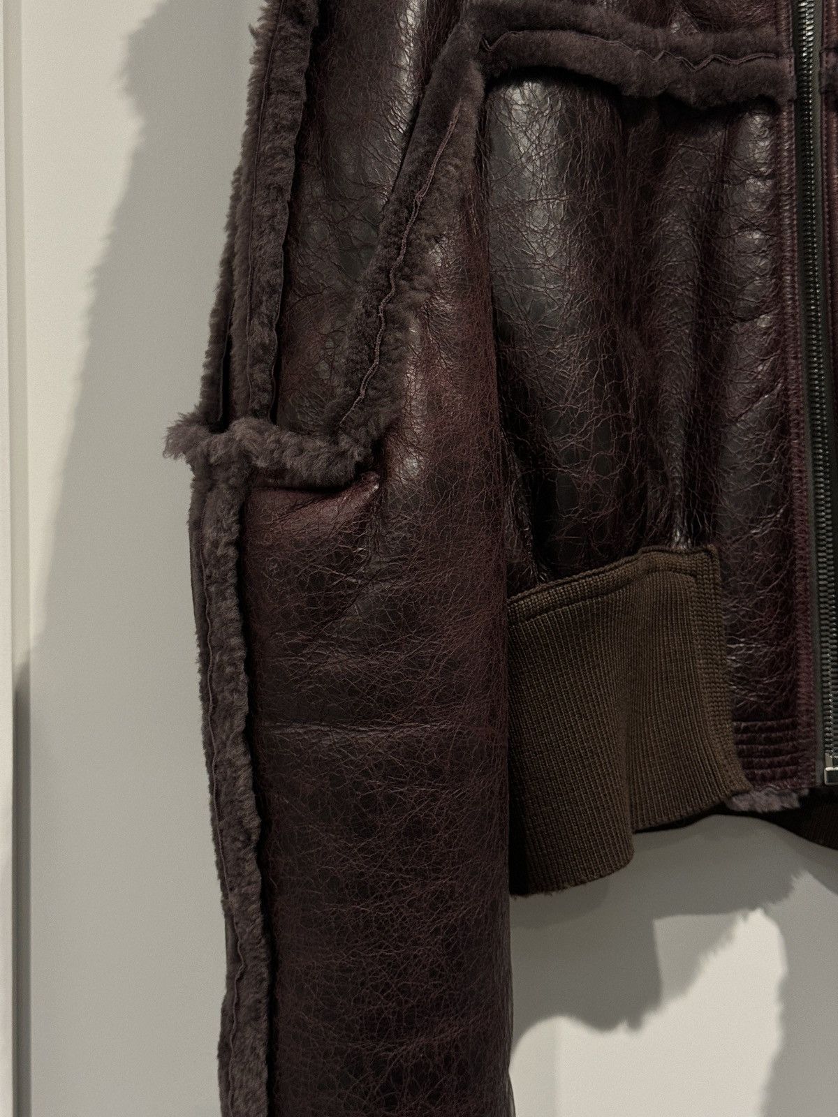 Rick Owens RICK OWENS SHEARLING GIRDERED BOMBER 48 Size US M / EU 48-50 / 2 - 7 Thumbnail