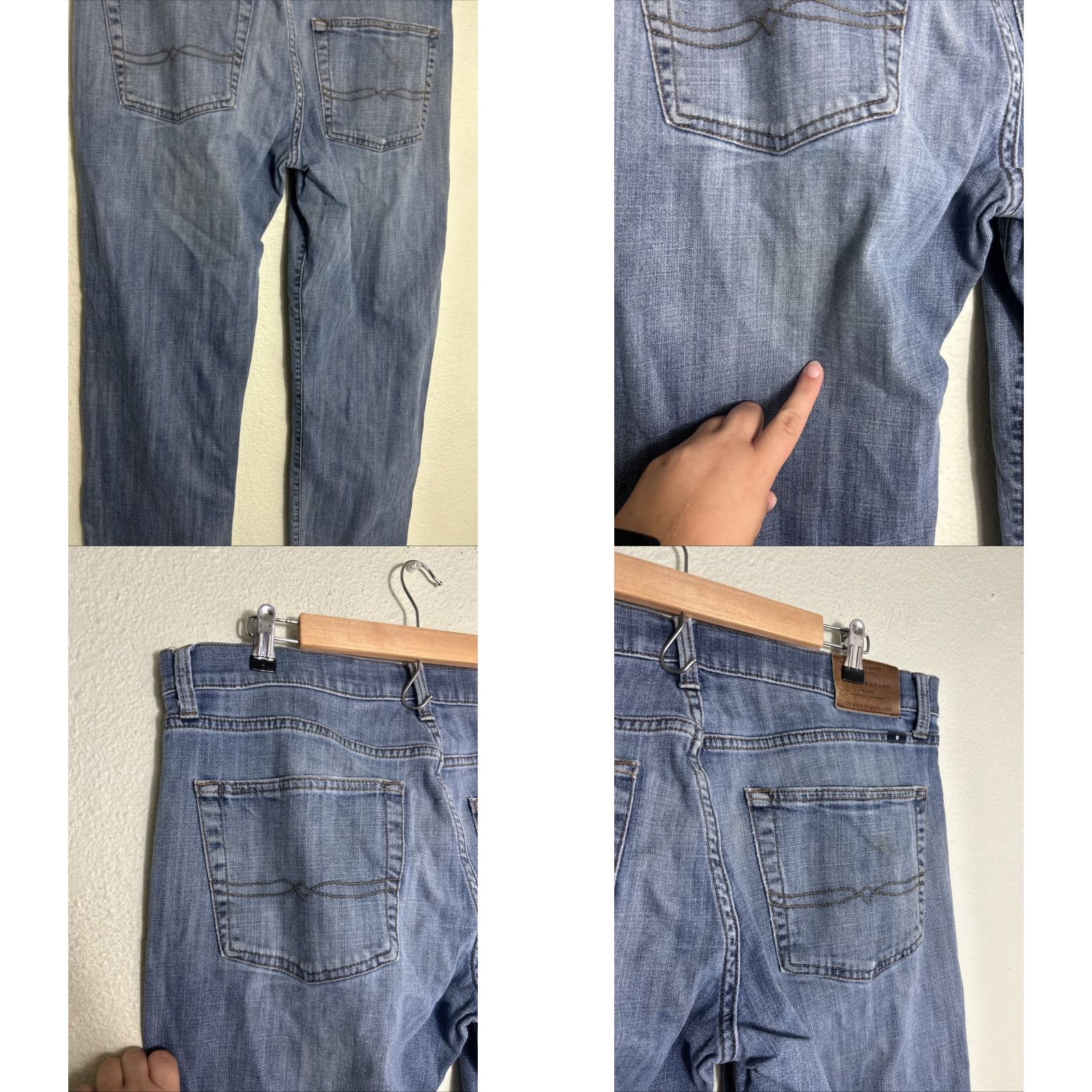 Lucky Brand Lucky Brand 221 Jeans Straight Medium Wash Men 36x32 Blue Size US 36 / EU 52 - 9 Thumbnail
