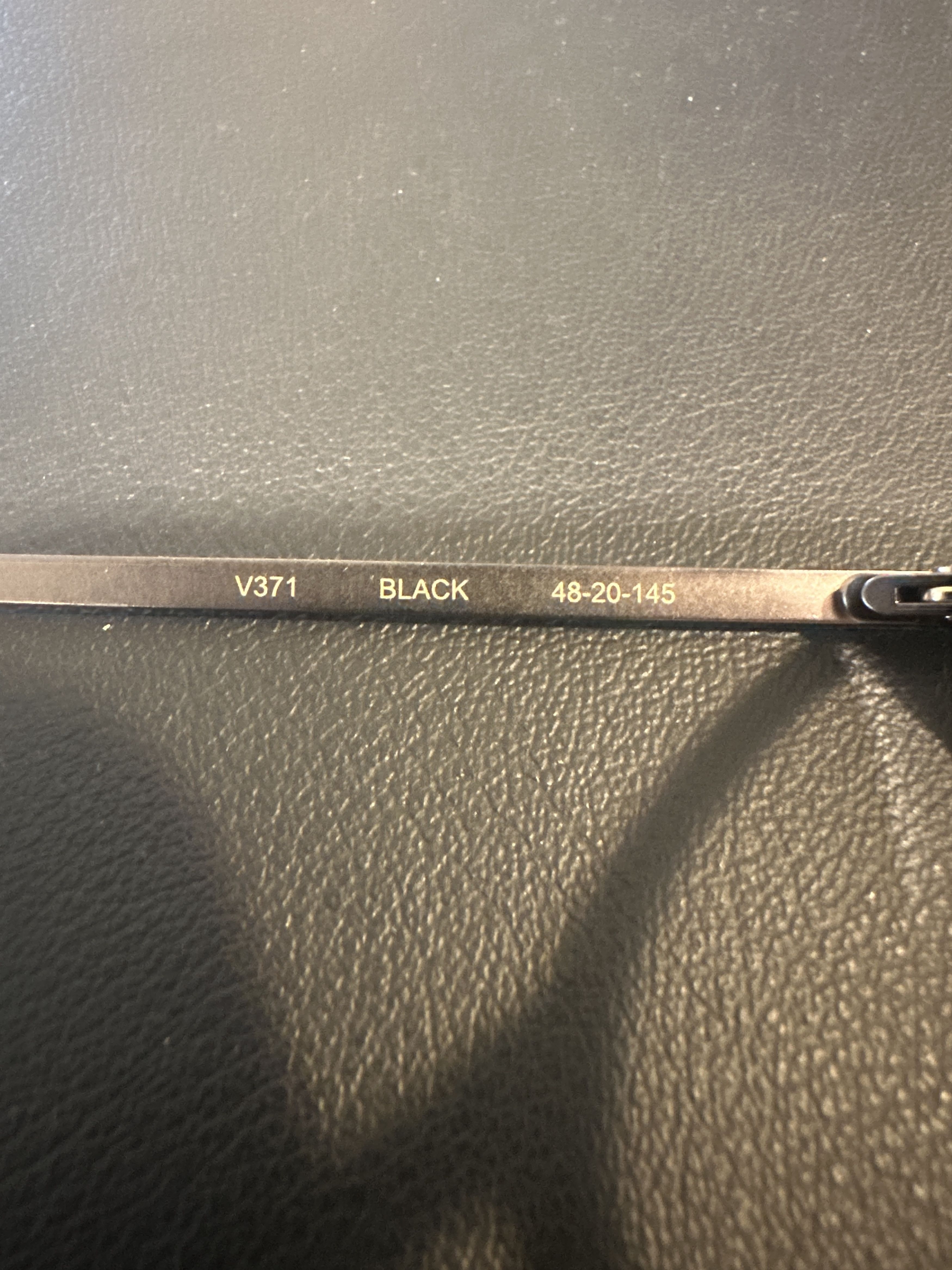 John Varvatos V371 48-20-145 Black Glasses Size ONE SIZE - 10 Thumbnail