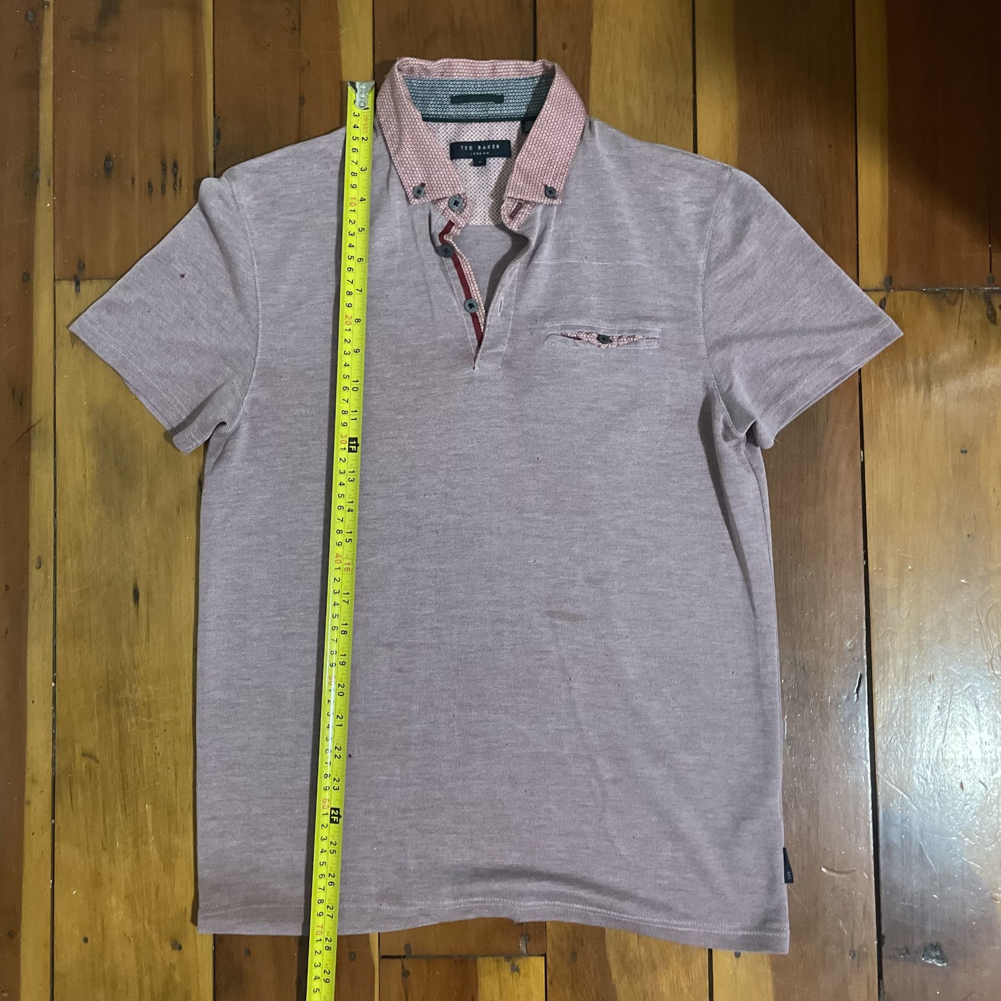 Ted Baker Ted Baker London Men's Polo Shirt With Contrast Collar Size US M / EU 48-50 / 2 - 5 Thumbnail