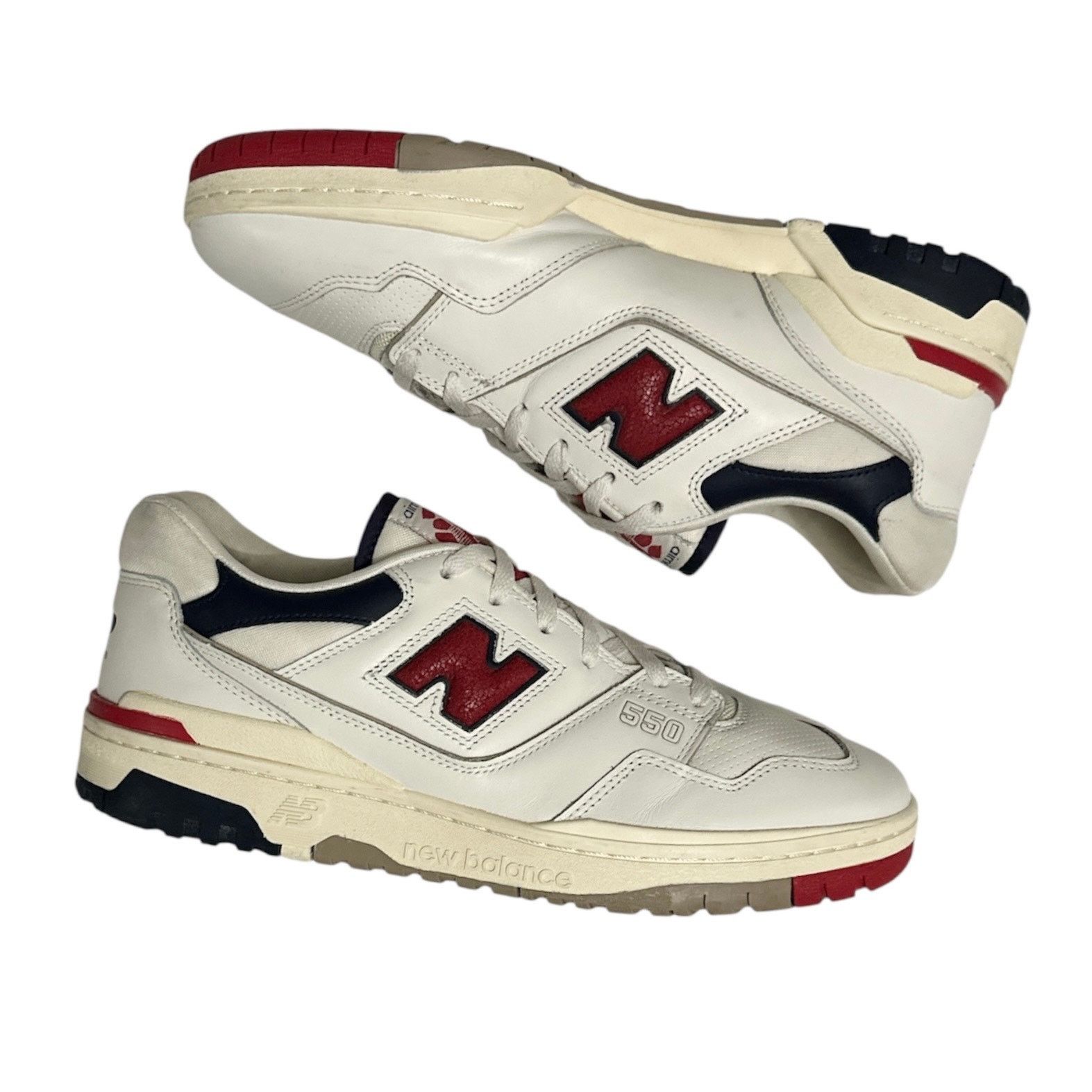 Aime Leon Dore × New Balance 2021 Aime Leon Dore ALD x New Balance 550 Red Navy US 12 Size US 12 / EU 45 - 2 Thumbnail