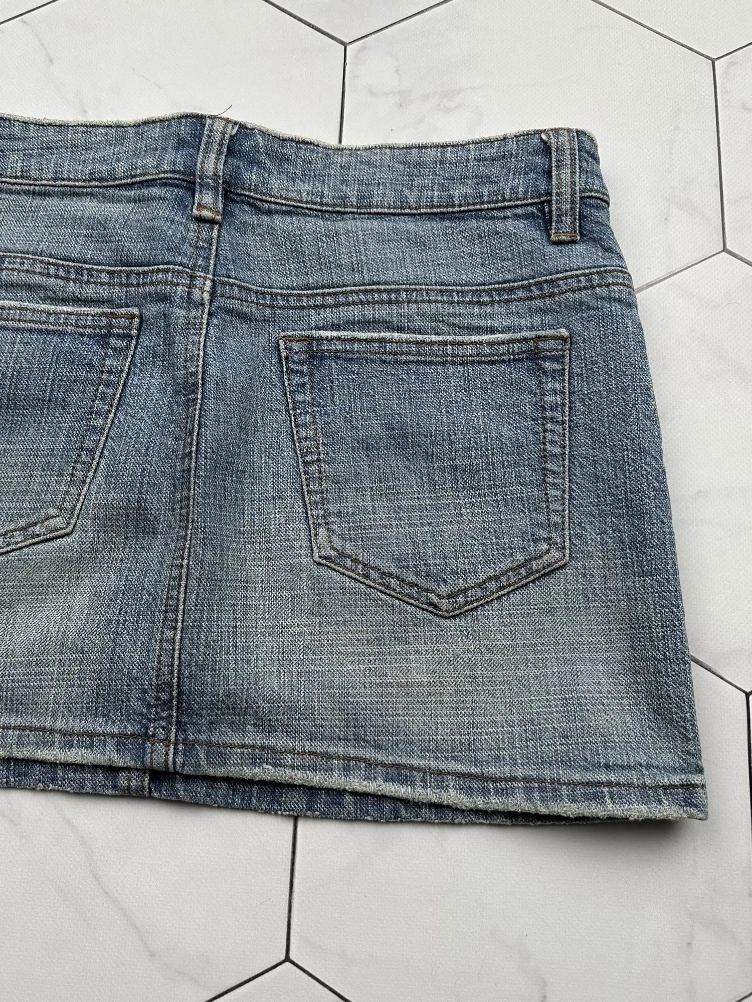 Vintage Moto Vintage Mini Skirt E2D15 Size 28" / US 6 / IT 42 - 6 Thumbnail