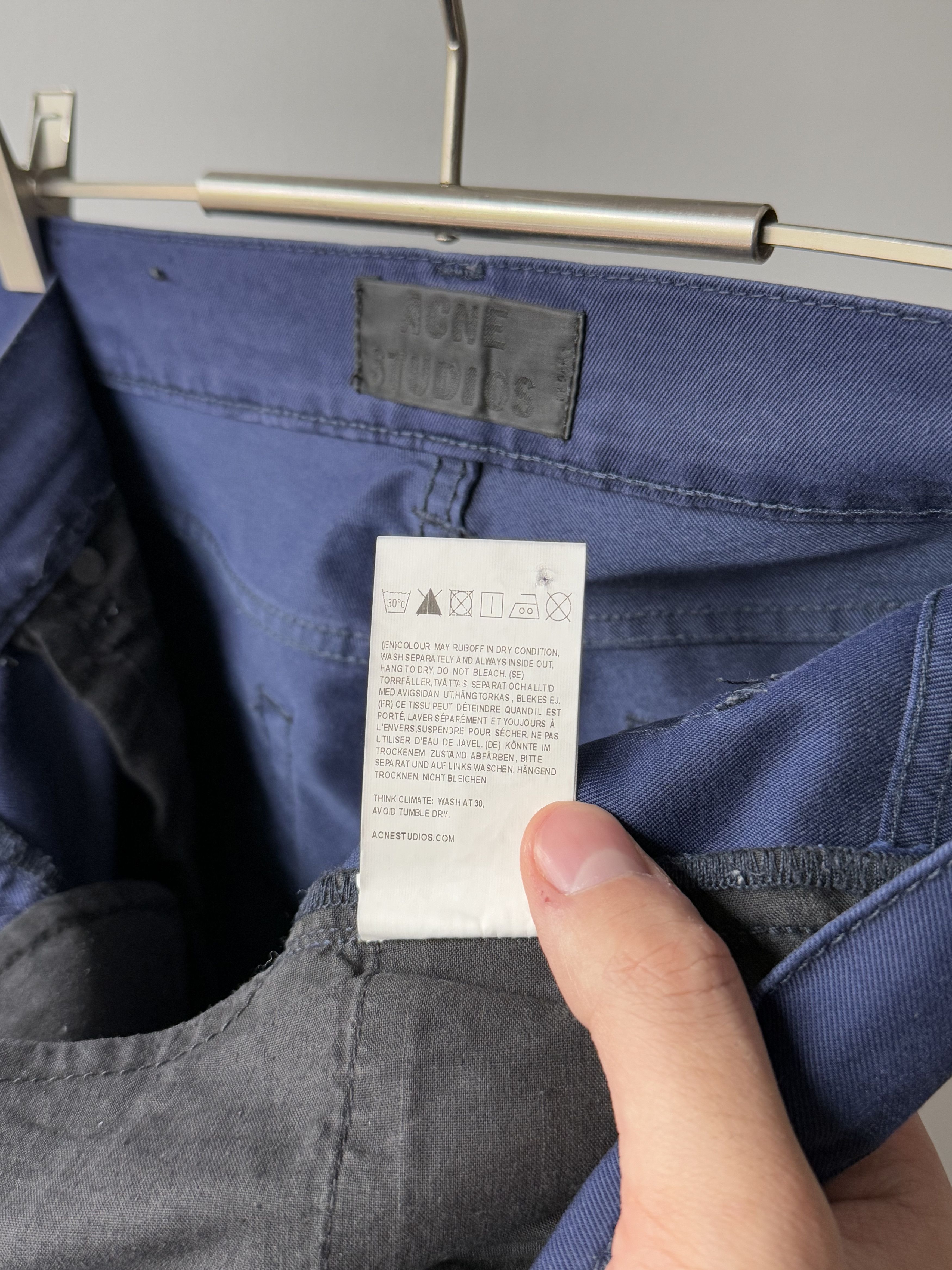 Acne Studios Men's Acne Studios Ace Ups Blue Jeans Luxury Denim Pants Size US 30 / EU 46 - 12 Thumbnail