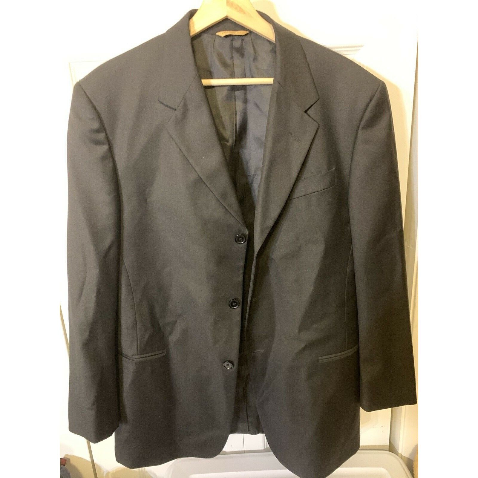 Donna Karan Donna Karan Mens Blazer Sport Coat Jacket Made In Italy Wool Size 42R - 3 Thumbnail