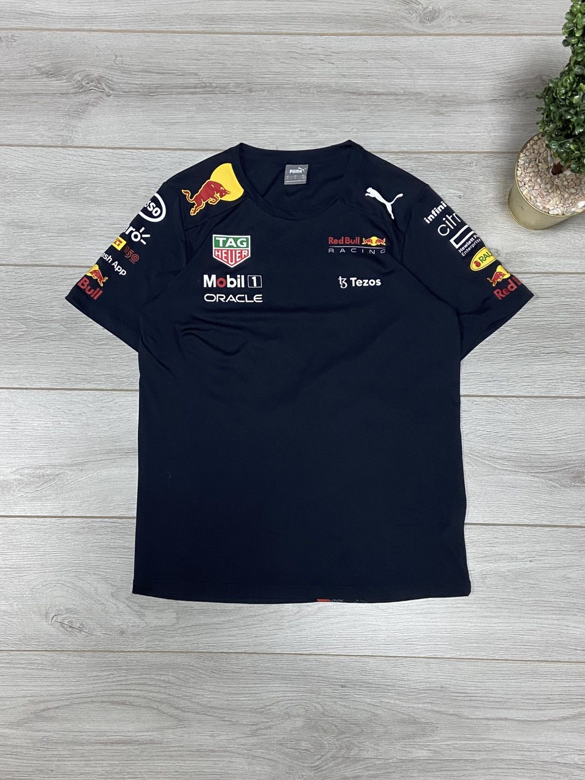 Puma × Red Bull Puma Red Bull over print big logo racing t-shirt Pirelli Size US S / EU 44-46 / 1 - 2 Thumbnail