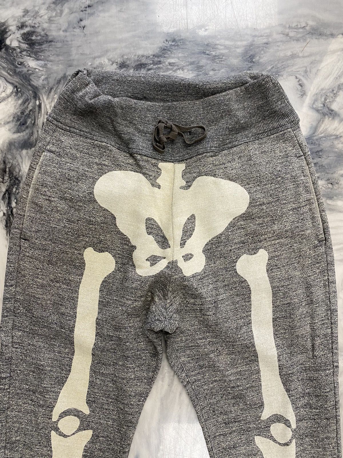Kapital Kapital bones fleece sweatpants grey skeleton authentic Size US 32 / EU 48 - 4 Thumbnail