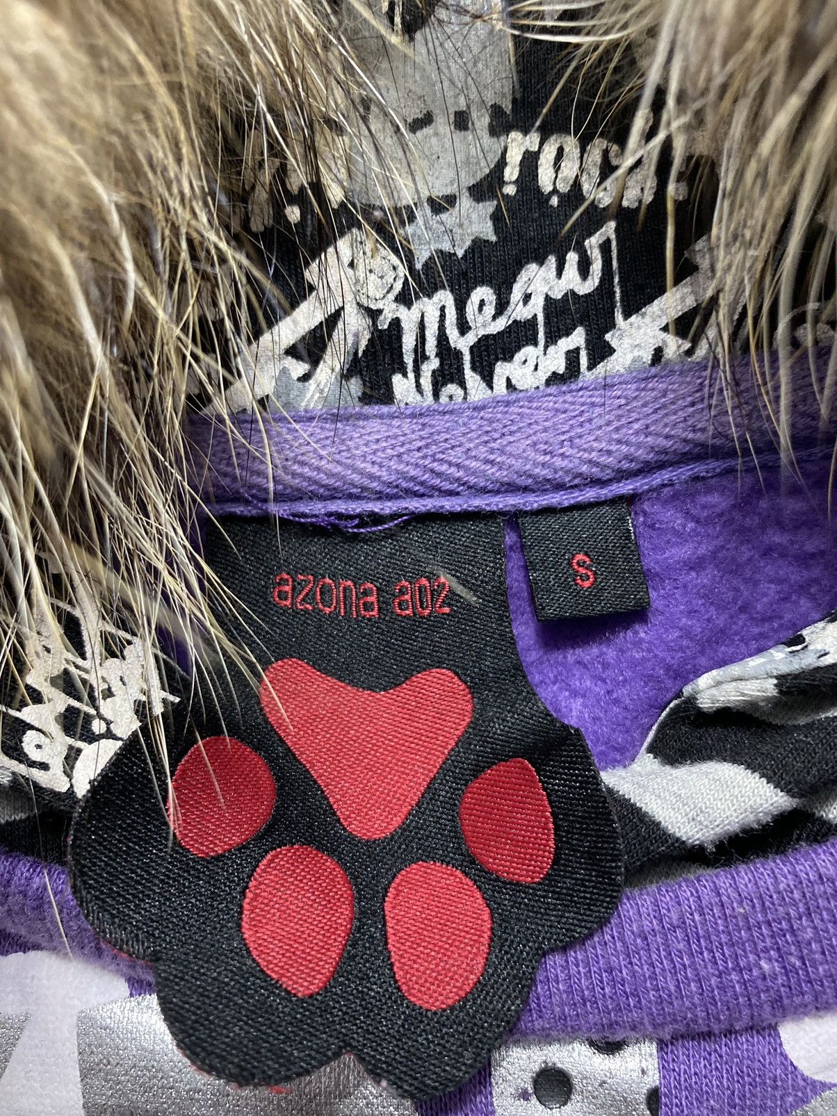 Japanese Brand CRAZY FADED AZONA A02 GIRLS FUR HOODIE Size US S / EU 44-46 / 1 - 4 Thumbnail