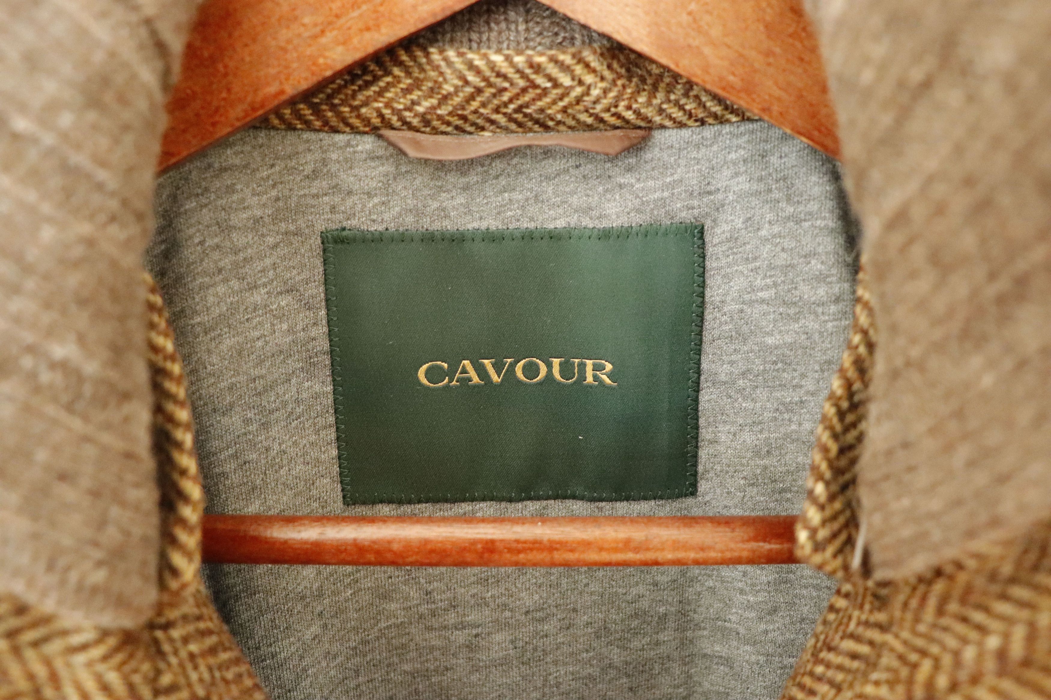 Anglo-Italian Cavour Raglan City Jacket in Herringbone Tweed Size US S / EU 44-46 / 1 - 5 Thumbnail