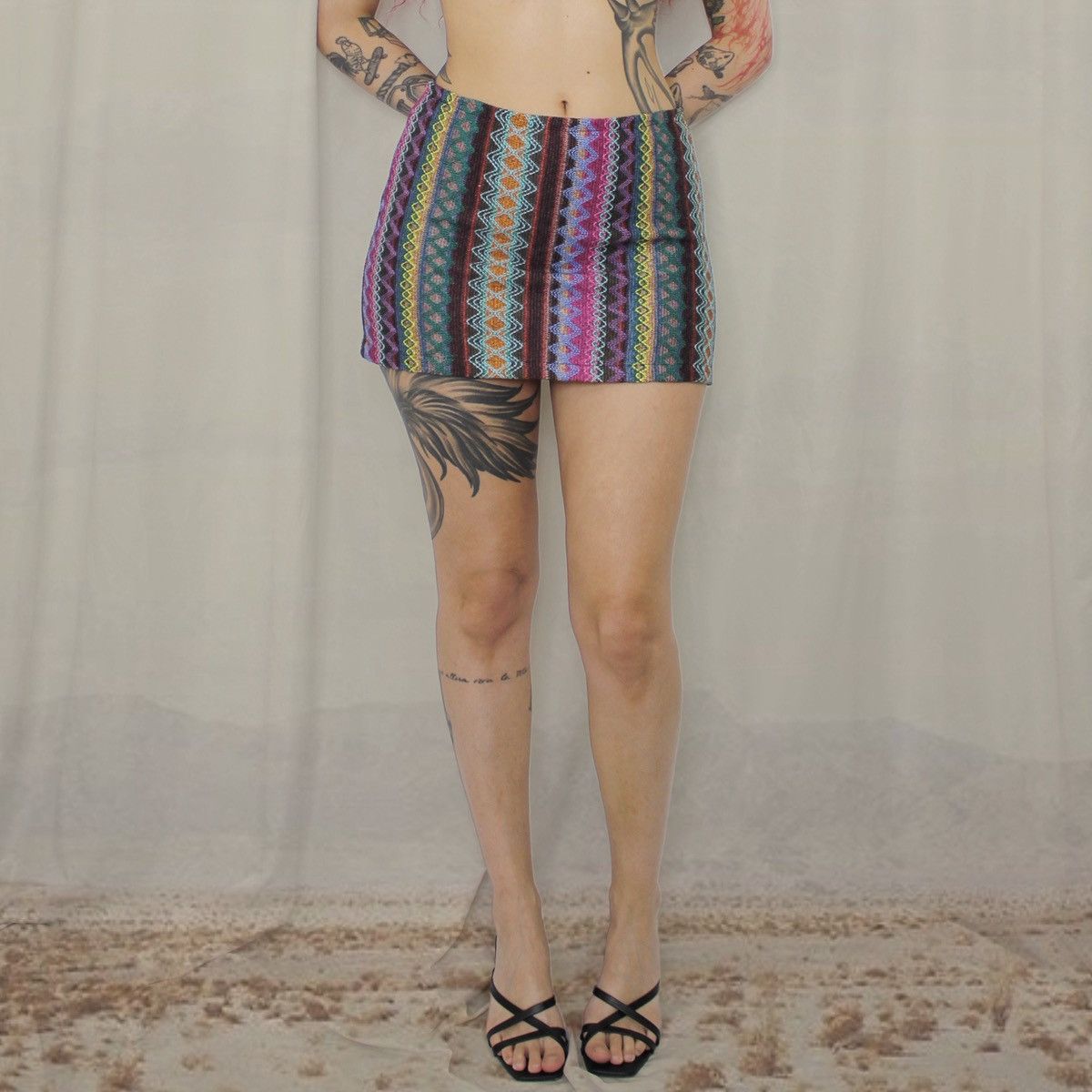 Other 🎏MULTICOLOR STRIPES MINISKIRT🎏 Size 26" / US 2 / IT 38 - 1 Thumbnail