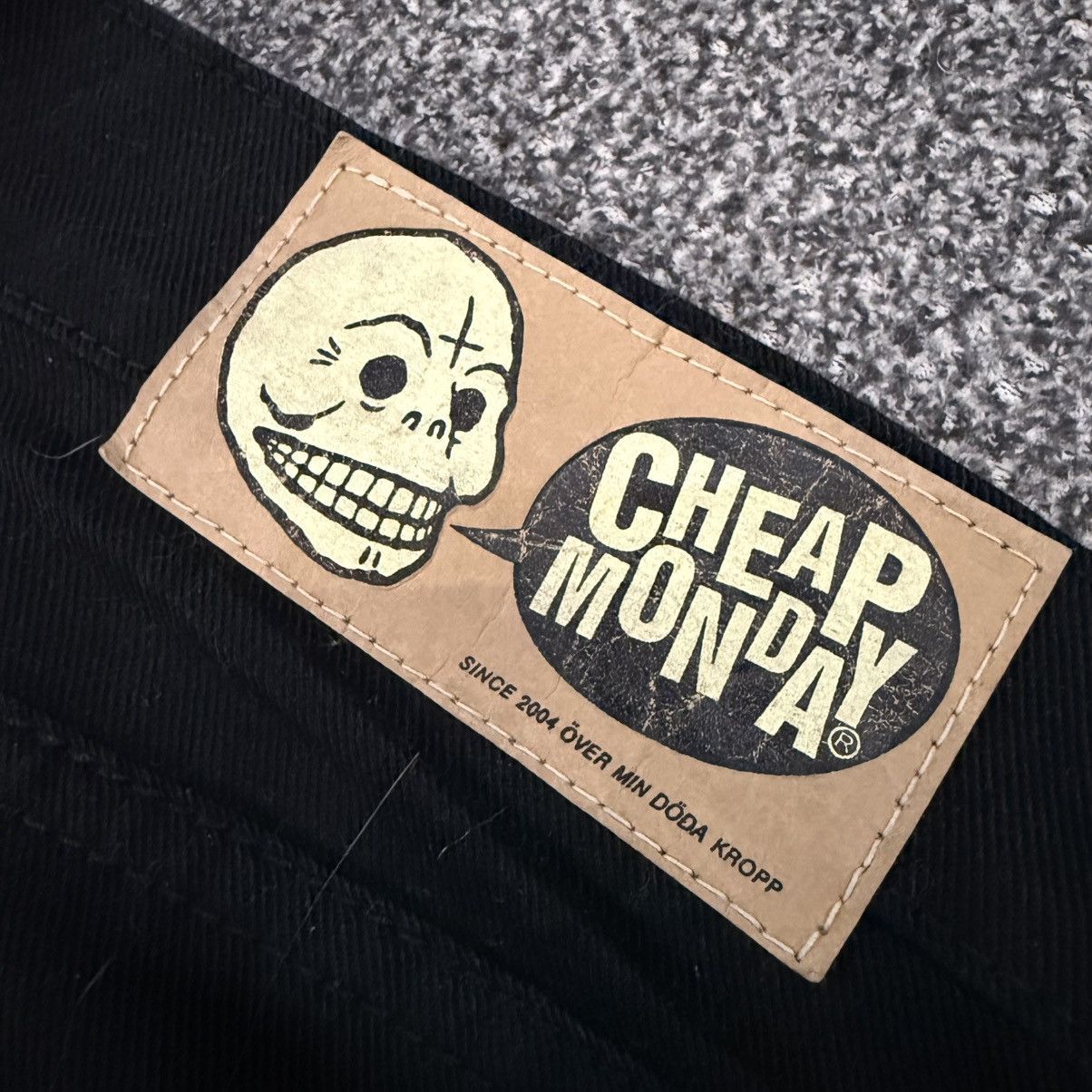 If Six Was Nine 🔥🇯🇵Japanese Archive Black Punk Cheap Monday Streetwear Denim Size US 30 / EU 46 - 8 Thumbnail