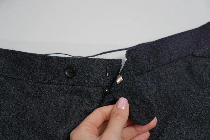 Suitsupply Men Suitsupply Brescia Trousers Flannel Wool Grey Size US40 Size 40R - 3 Thumbnail