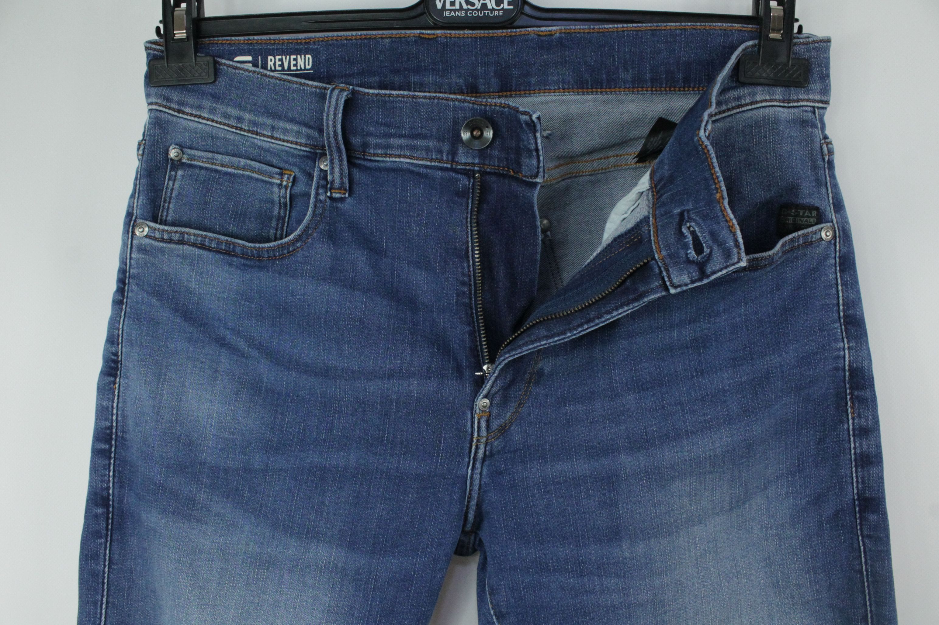 G-Star G-Star Raw Revend Skinny Blue Denim Jeans Size US 32 / EU 48 - 2 Thumbnail
