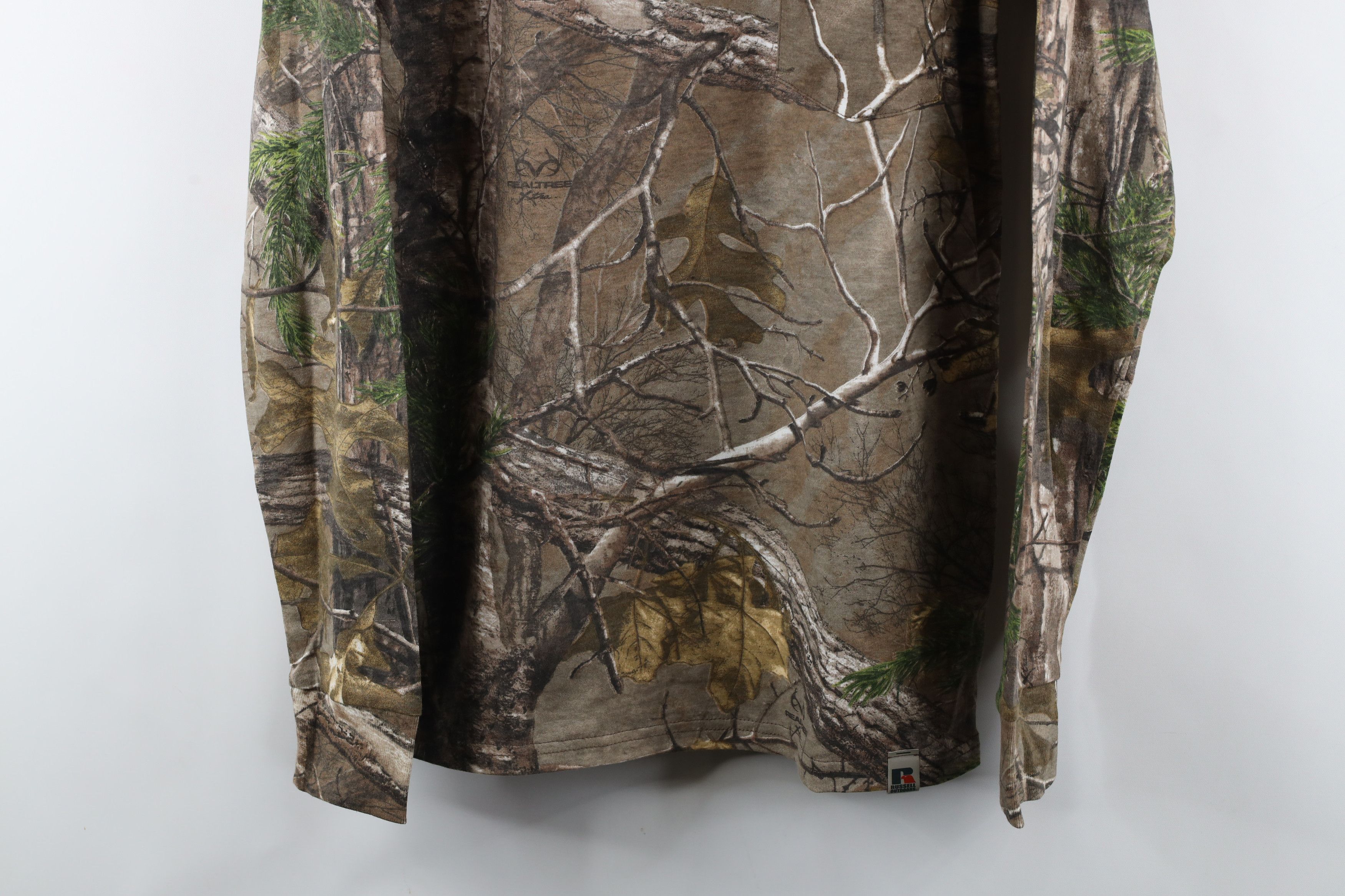 Russell Athletic × Vintage Vintage Russell Athletic Camouflage Long Sleeve T-Shirt Size US S / EU 44-46 / 1 - 3 Thumbnail