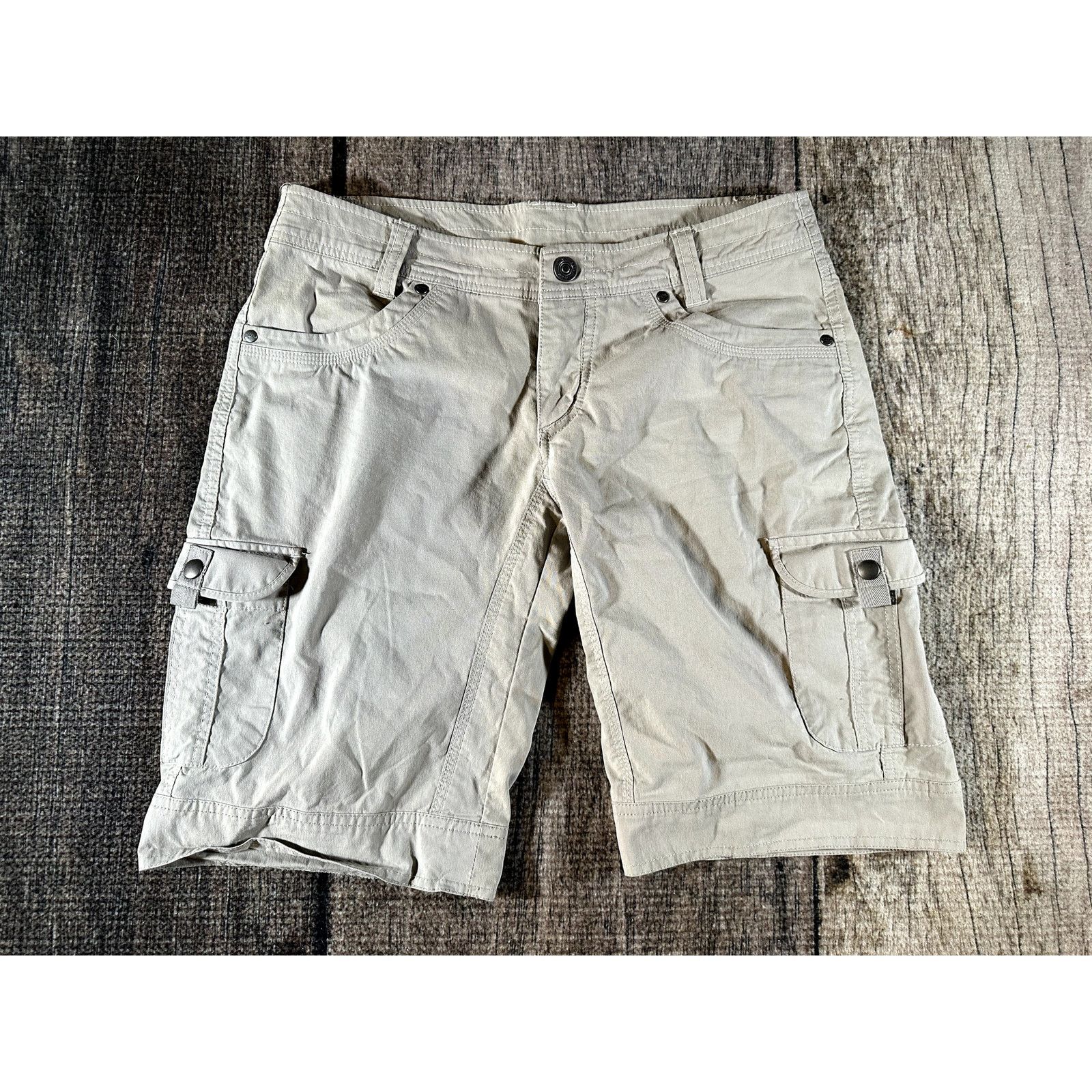 Kuhl Kuhl Womens Slash 11" Shorts Size 8 Tan UPF 50 Splash Hiking Size 30" / US 8 / IT 44 - 1 Thumbnail