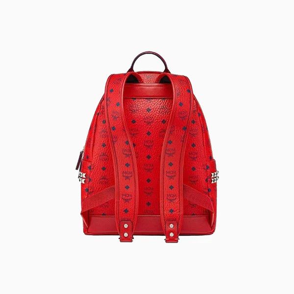 MCM o1mt1gz0225 Size: OS / Large Backpack in Red/Black Size ONE SIZE - 4 Thumbnail
