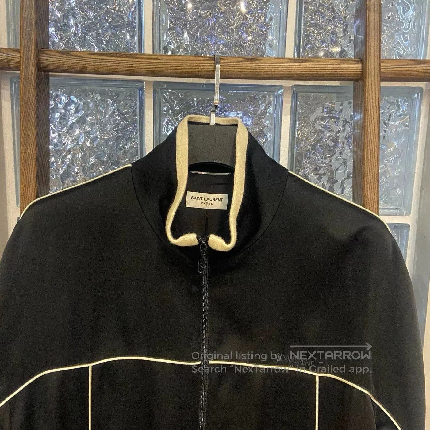 Saint Laurent Paris Saint Laurent FW23 Black White Trim Jacket. Size US M / EU 48-50 / 2 - 3 Thumbnail