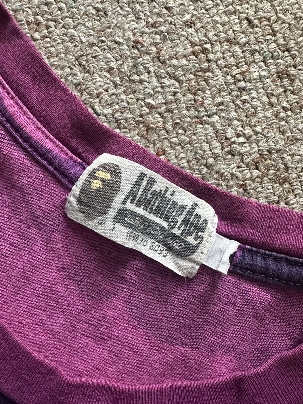 Bape BAPE Color Camo College Tee Purple Size US XL / EU 56 / 4 - 3 Thumbnail