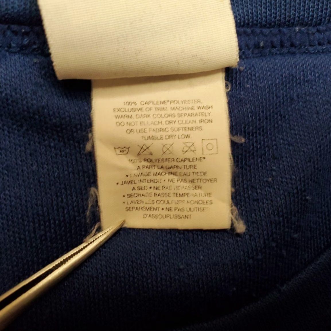 Patagonia VTG Patagonia Capilene Top Mens M Blue Baselayer Pullover Long Sleeve Crew Neck Polyester Solid Hiking Cycling Skiing Activewear 90s Mens Size US M / EU 48-50 / 2 - 5 Thumbnail