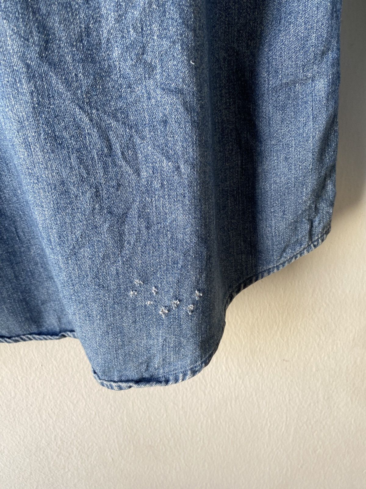 Vintage 1990s - YvesSaintLaurent Pour Homme Button Up Jeans Shirt Size US M / EU 48-50 / 2 - 9 Thumbnail