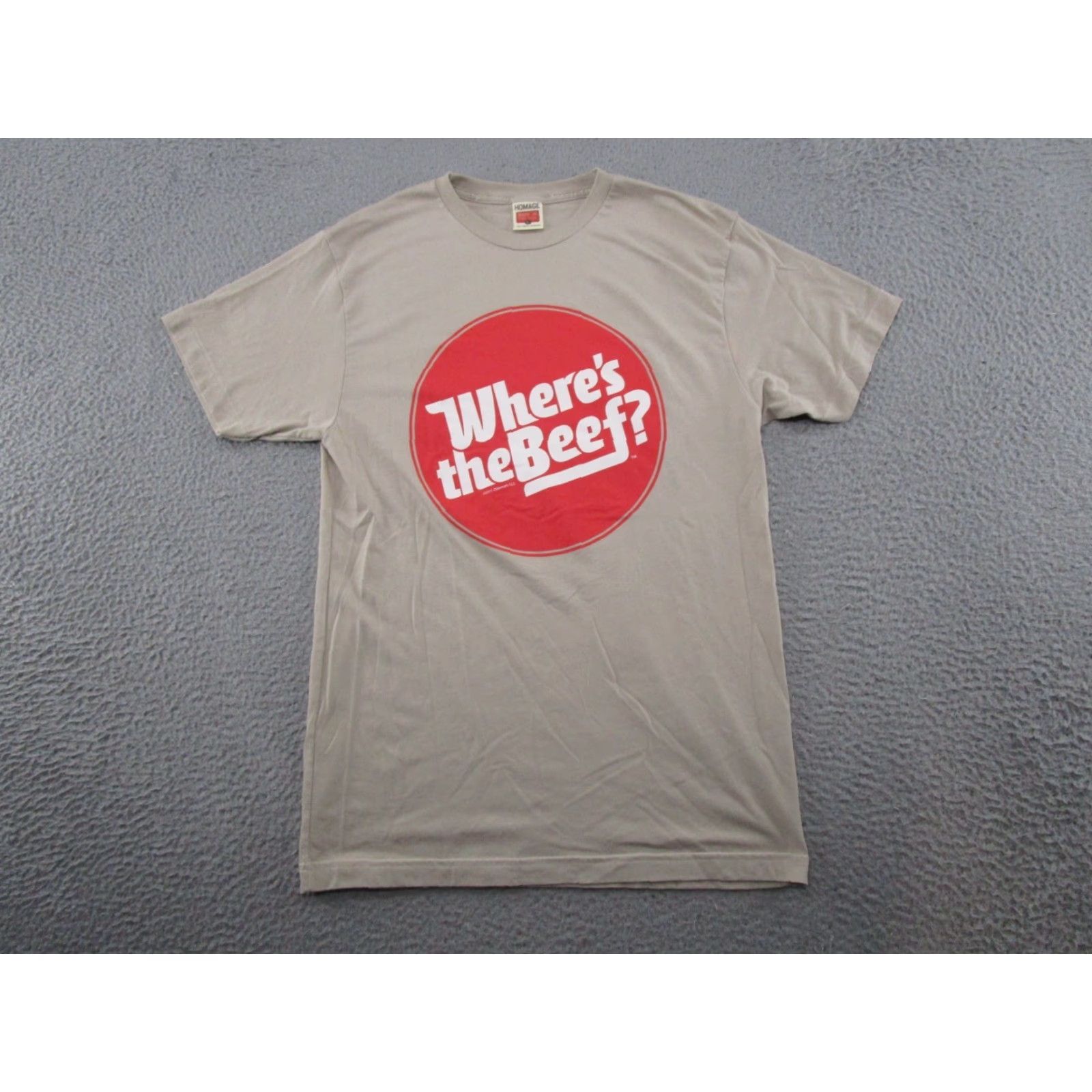 Vintage Homage Where’s The Beef Wendy’s Restaurant Slogan Shirt Size L USA Made Read Size US L / EU 52-54 / 3 - 2 Thumbnail