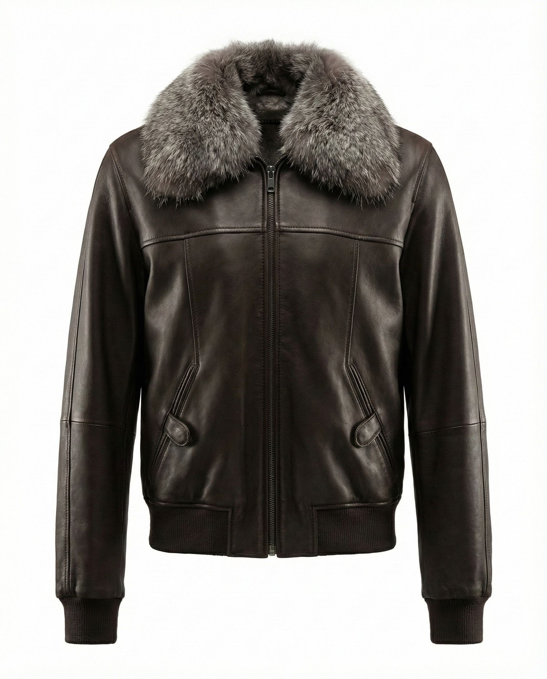 Gucci by Tom Ford Fur-Lined Leather Bomber Jacket