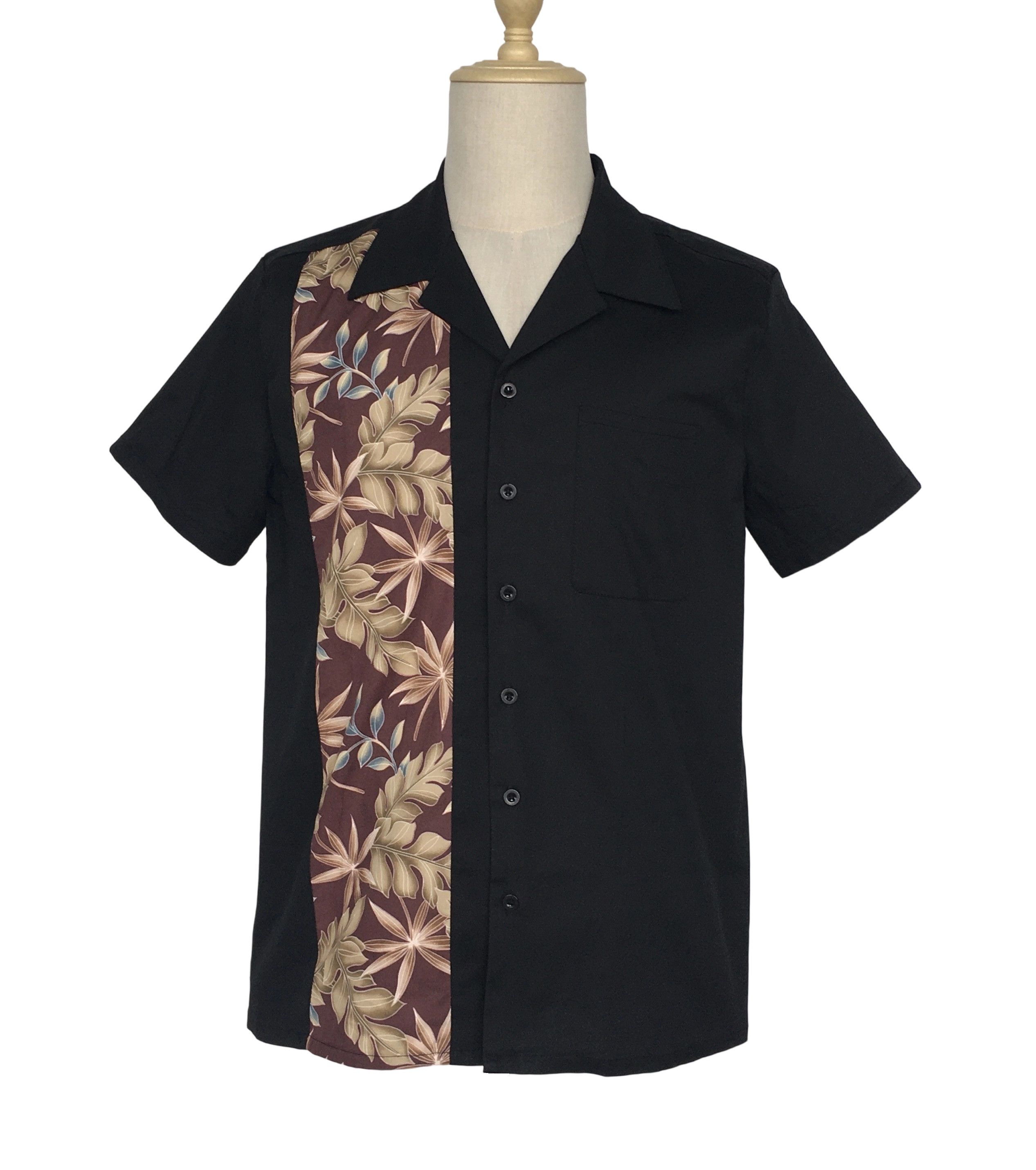 Other Two-tone Retro Casual Men Shirts Cotton Leaves Panel Size US L / EU 52-54 / 3 - 1 Thumbnail