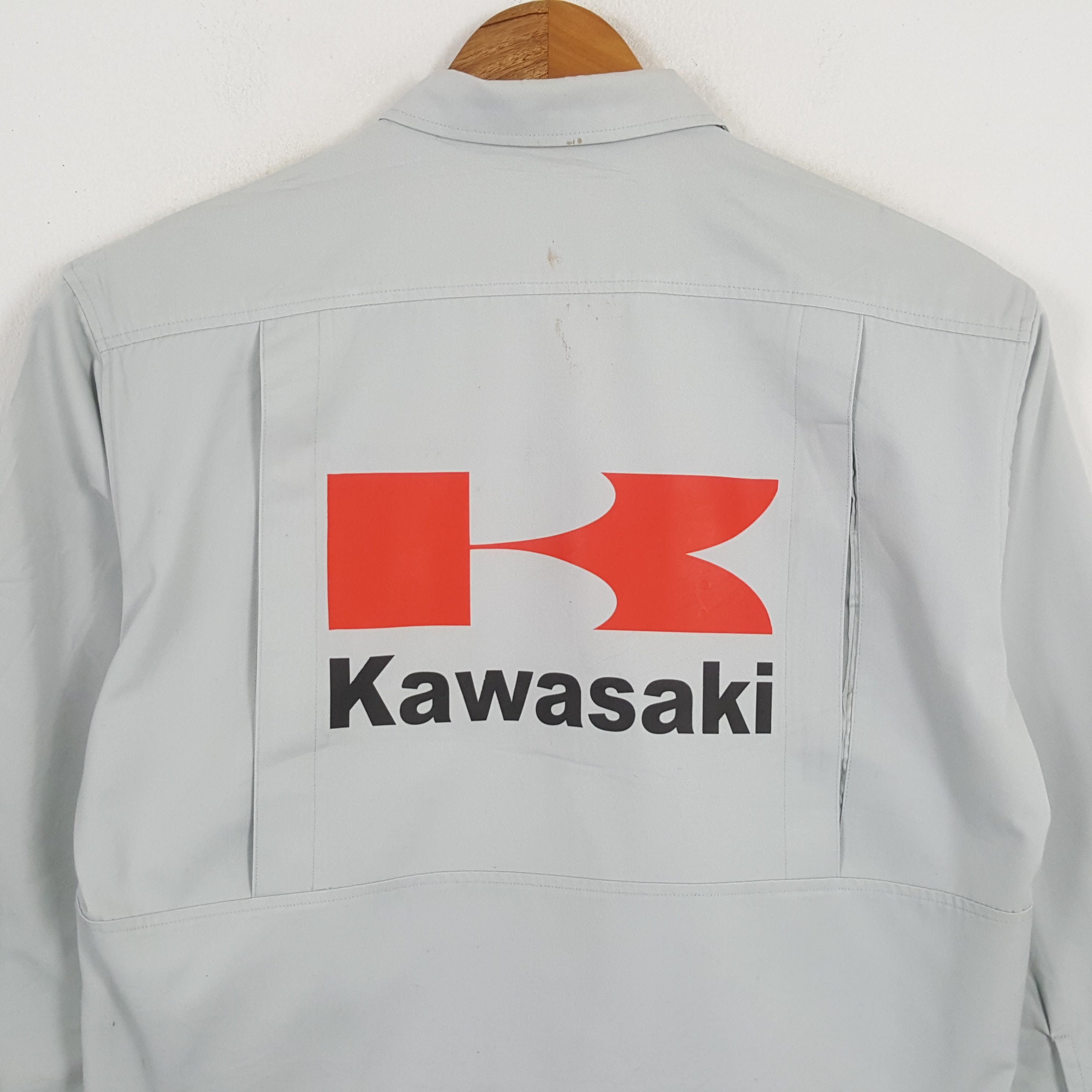 Japanese Brand × Vintage Vintage KAWASAKI Japanese Motorcycle Racing Custom Jacket Size US L / EU 52-54 / 3 - 2 Thumbnail