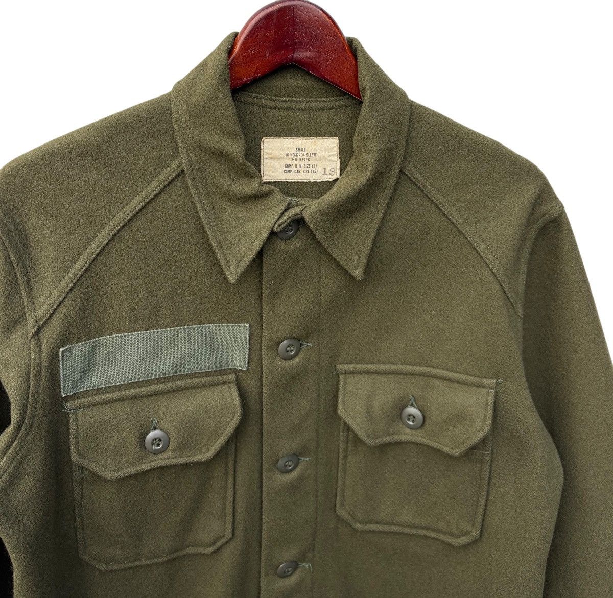 Vintage Vintage Us Army Field OG 108 Wool Military Shirt Size US S / EU 44-46 / 1 - 2 Thumbnail