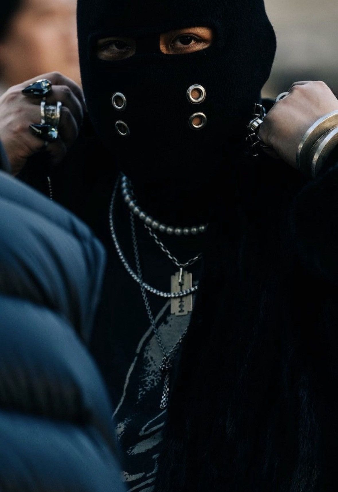 Rick Owens FW22 Strobe Gimp Balaclava Beanie Size ONE SIZE - 15 Thumbnail