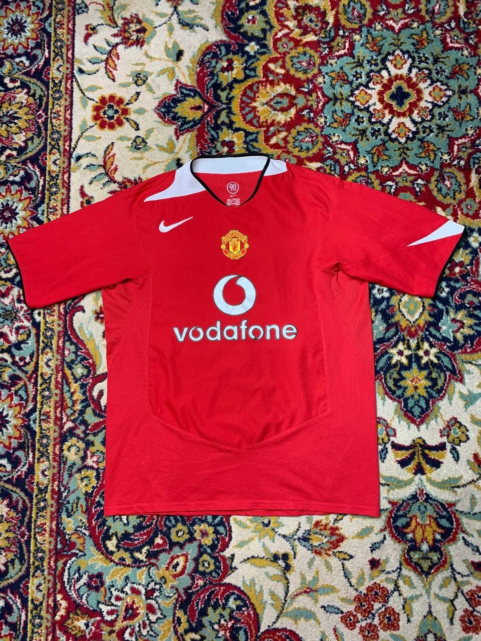 Nike MANCHESTER UNITED FOOTBALL 2004-06 HOME SHIRT JERSEY RONALDO Size US L / EU 52-54 / 3 - 1 Thumbnail