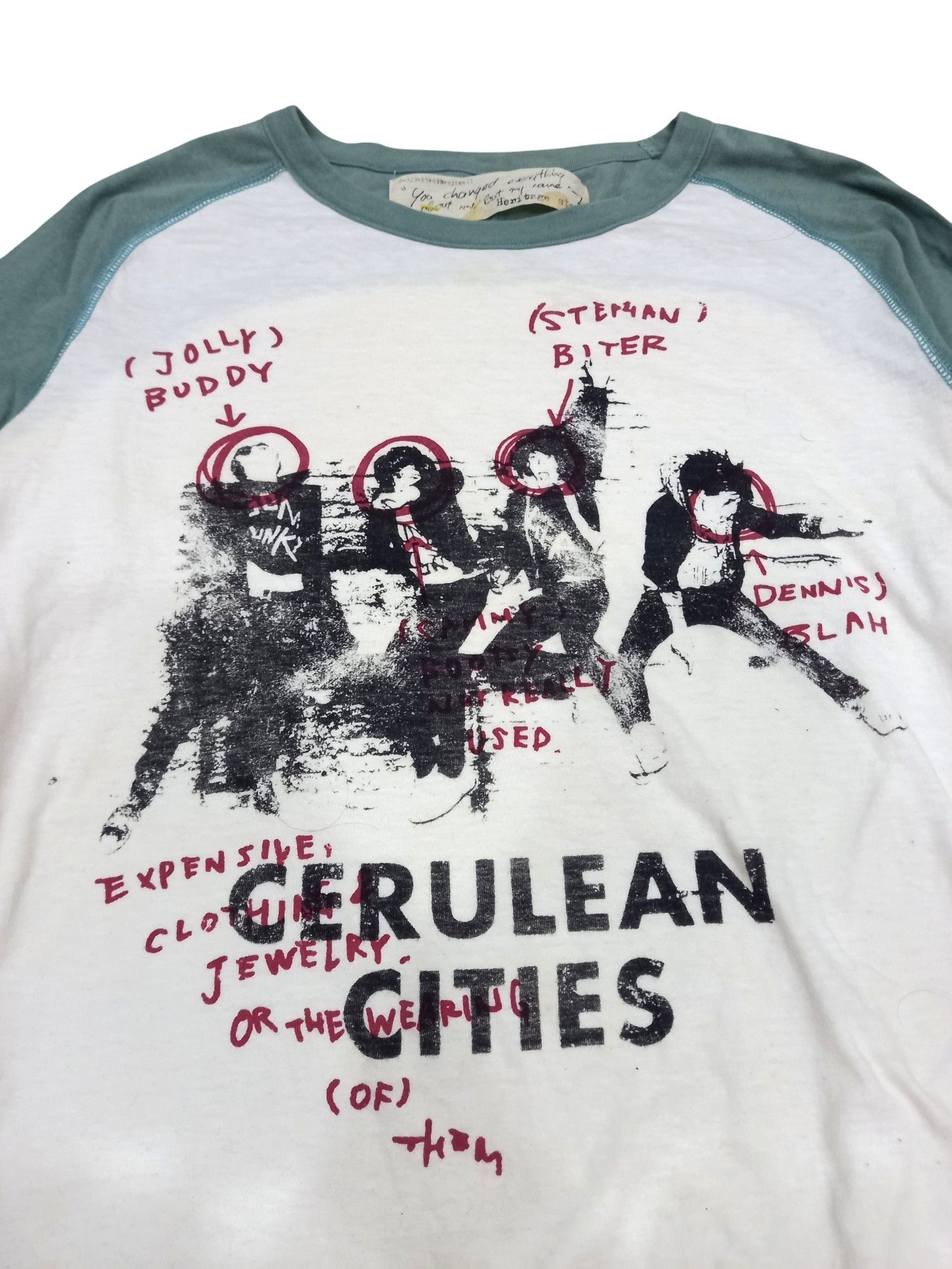 Band Tees × Japanese Brand Heritage Stone Band Tees Punk Style Raglan Size US M / EU 48-50 / 2 - 2 Thumbnail