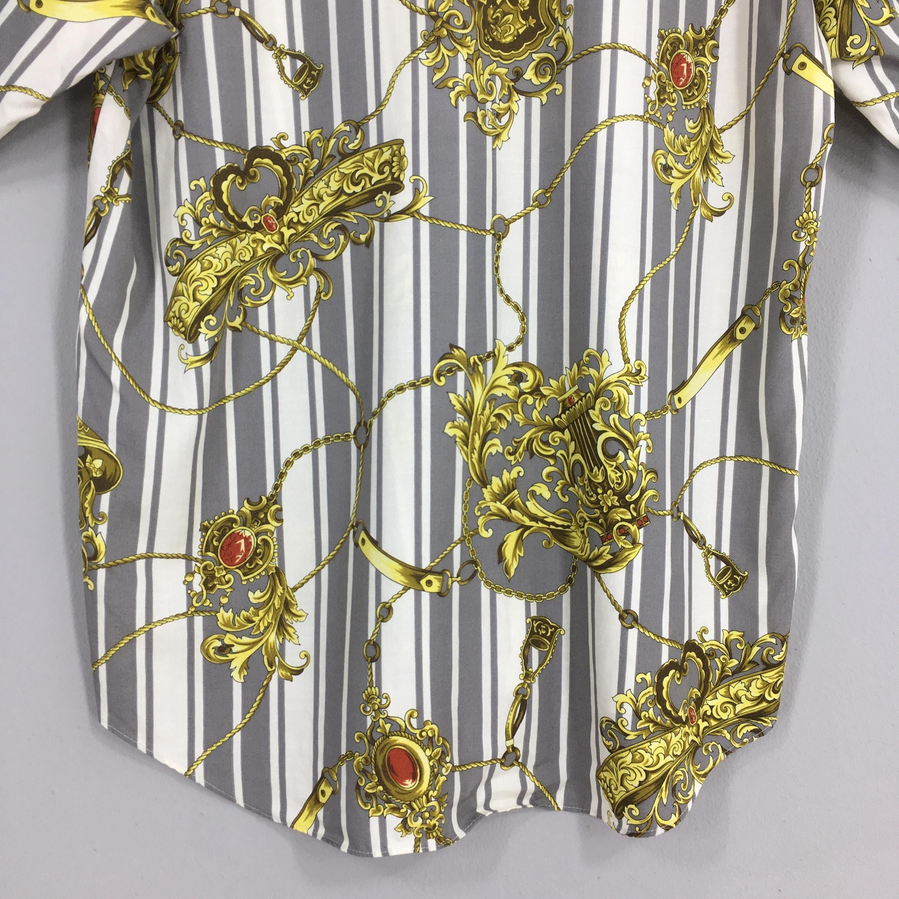 Vintage Vintage 90s Novelty Baroque Rayon Shirt Large Size US L / EU 52-54 / 3 - 9 Thumbnail