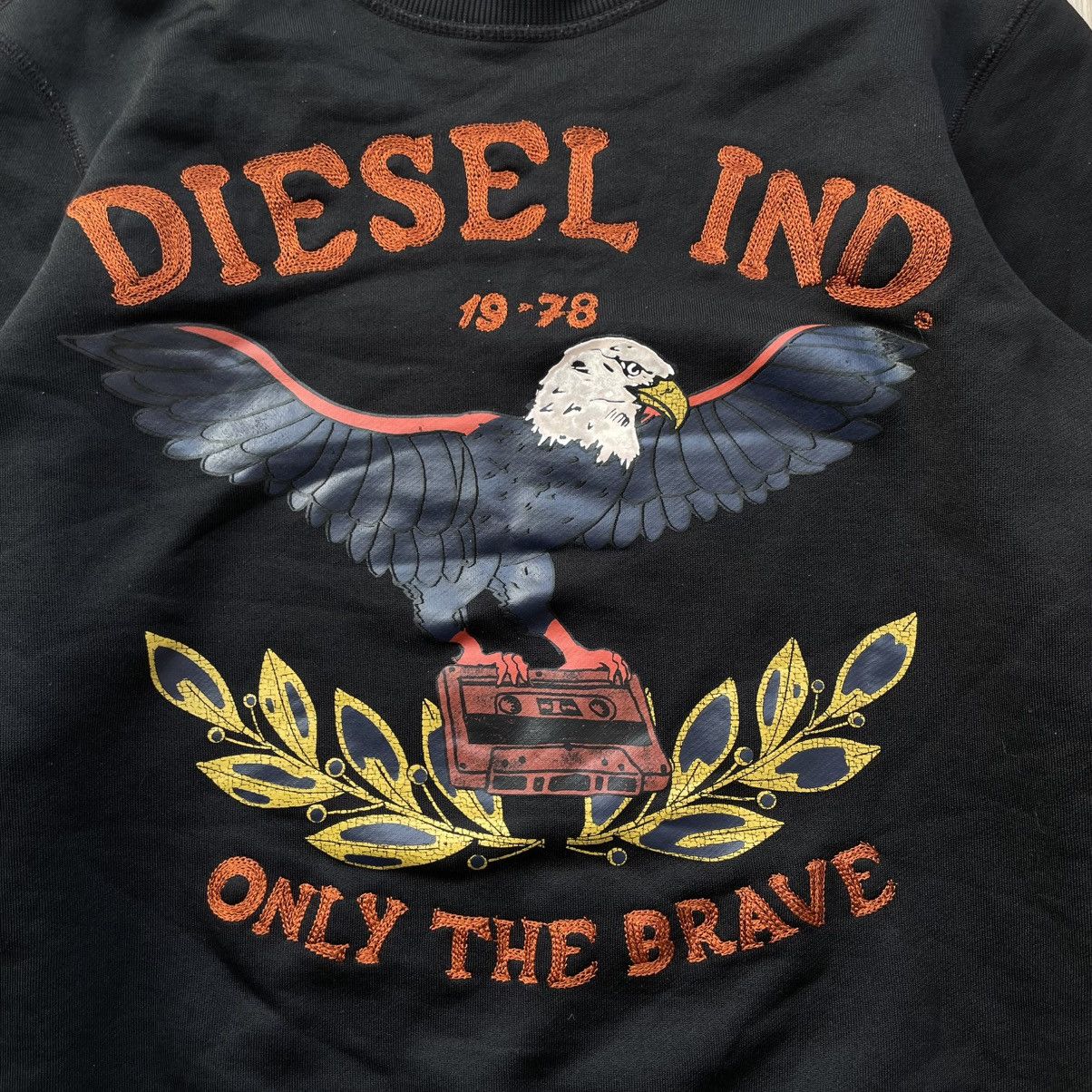 Diesel × Japanese Brand Diesel Vintage Sweatshirt Embroidered Logo Size US M / EU 48-50 / 2 - 2 Thumbnail