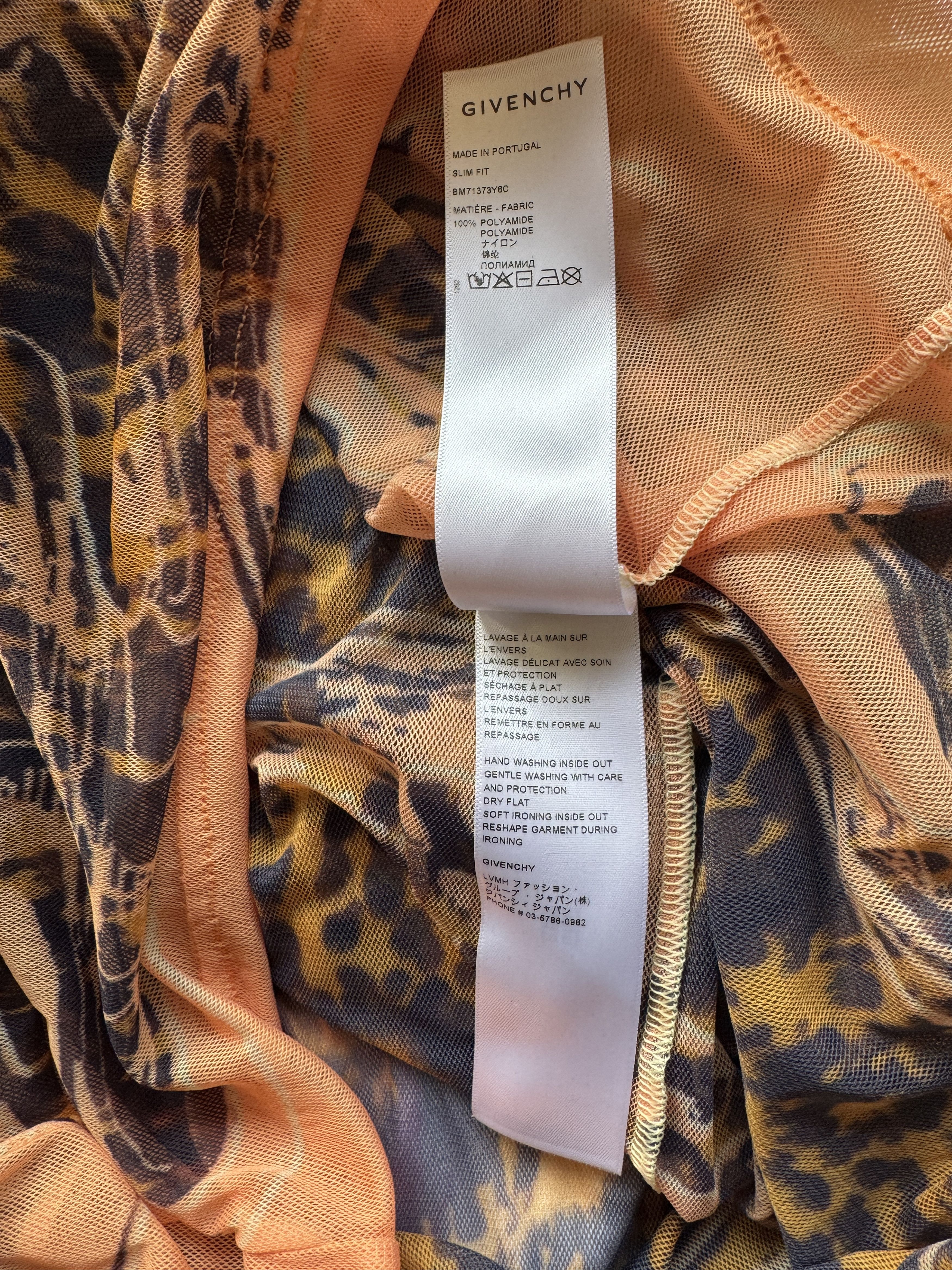 Givenchy Marble Sun Mesh Long Sleeve Top Size US XS / EU 42 / 0 - 19 Thumbnail