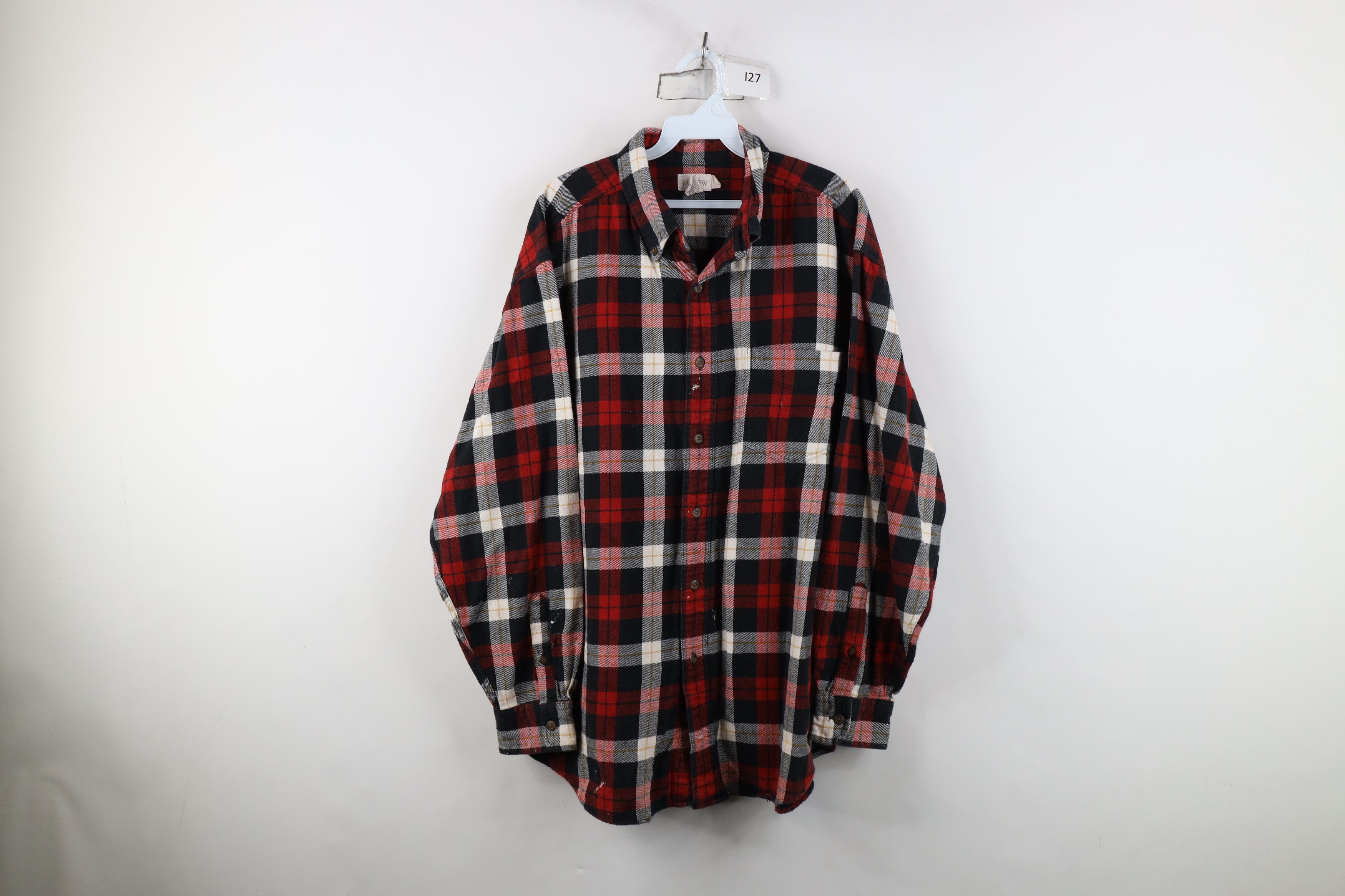 J.Crew Vintage 90s J Crew Flannel Collared Button Down Shirt Plaid Size US L / EU 52-54 / 3 - 1 Thumbnail